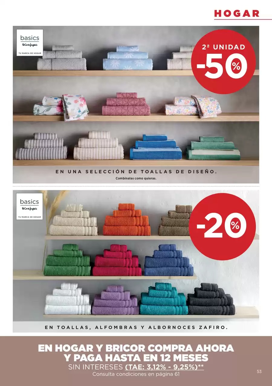 Ofertas de Hipercor España de 7 a 28 enero 2026 -50% en la 2ª Unidad