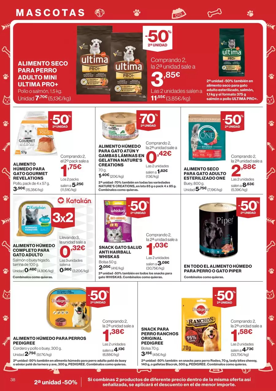 Ofertas de Hipercor España de 7 a 28 enero 2026 -50% en la 2ª Unidad