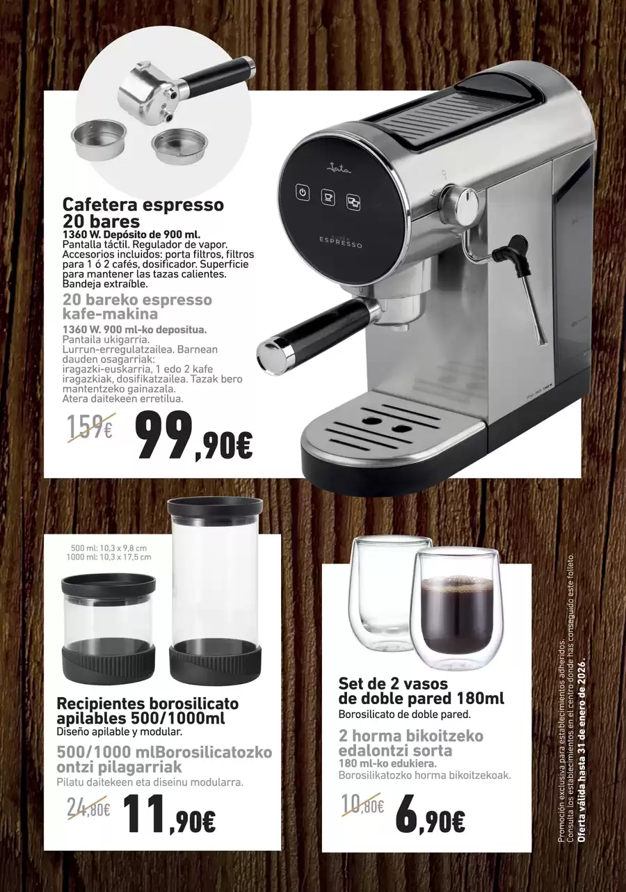 Ofertas de Eroski España de 6 a 31 enero 2026 Ofertas del Rincón del Café