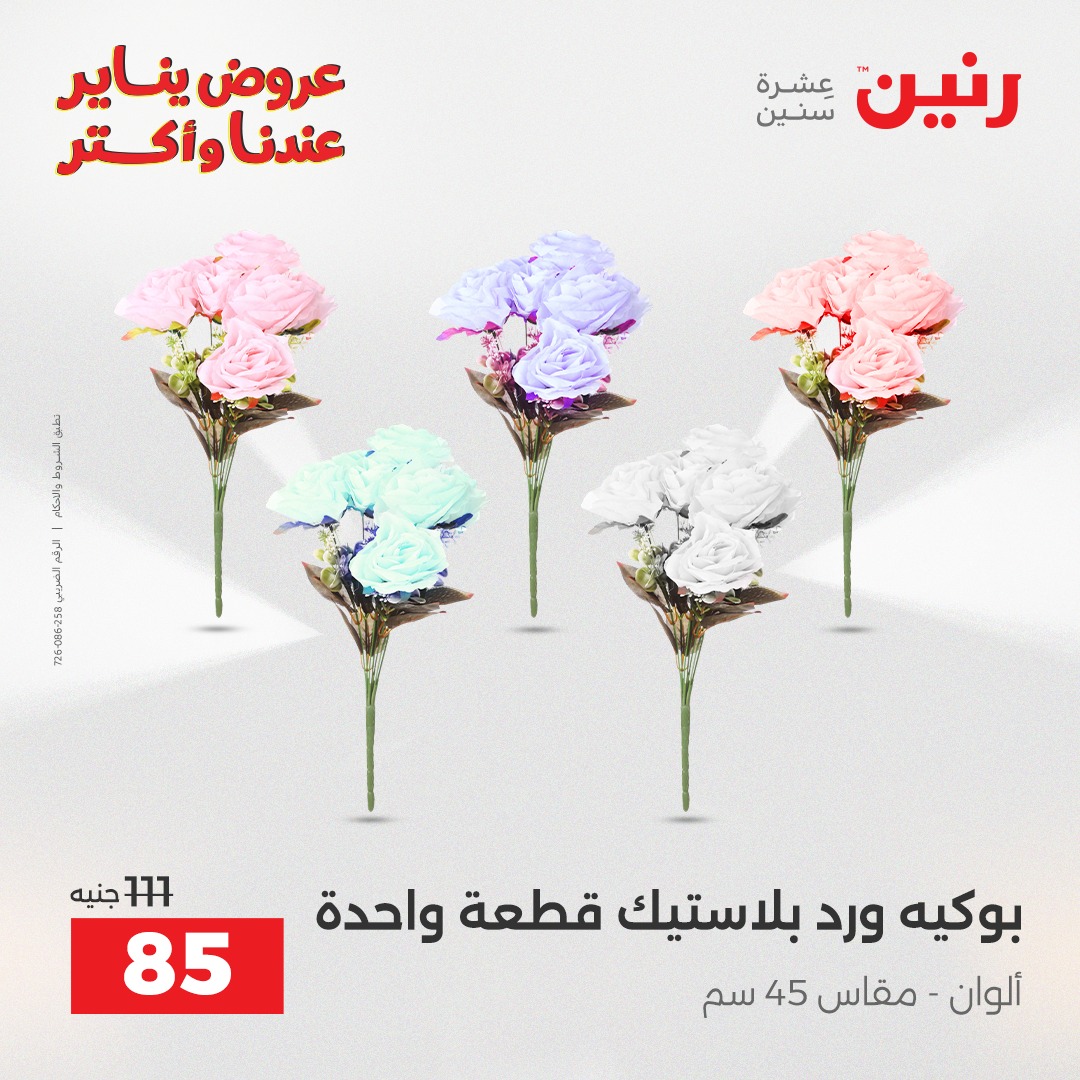 عروض رنين مصر من 15 حتى 17 يناير 2026 عروض قطع الديكور