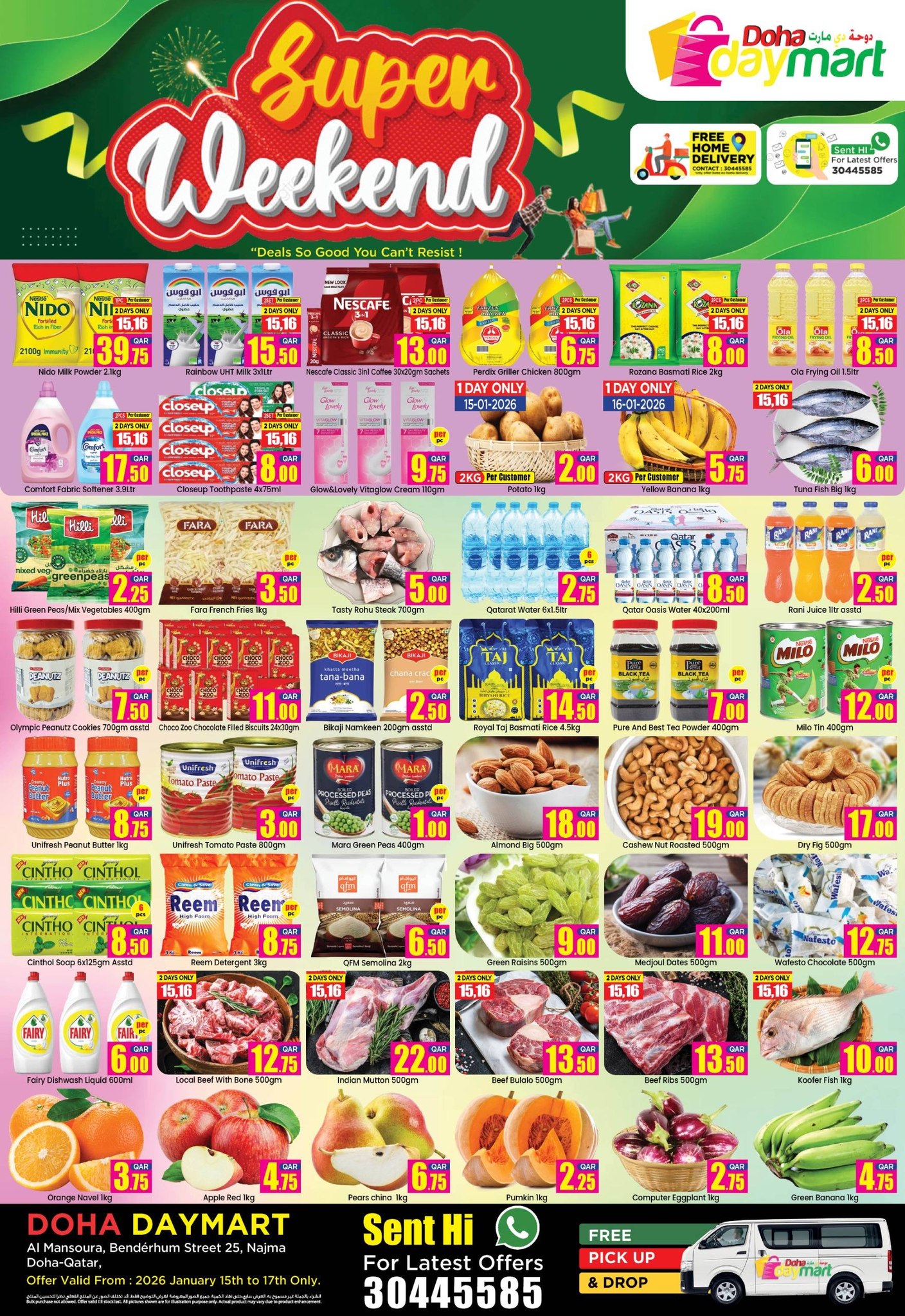 Ofertas de Doha Day mart Katar de 15 a 17 enero 2026 Ofertas de fin de semana - Página 1