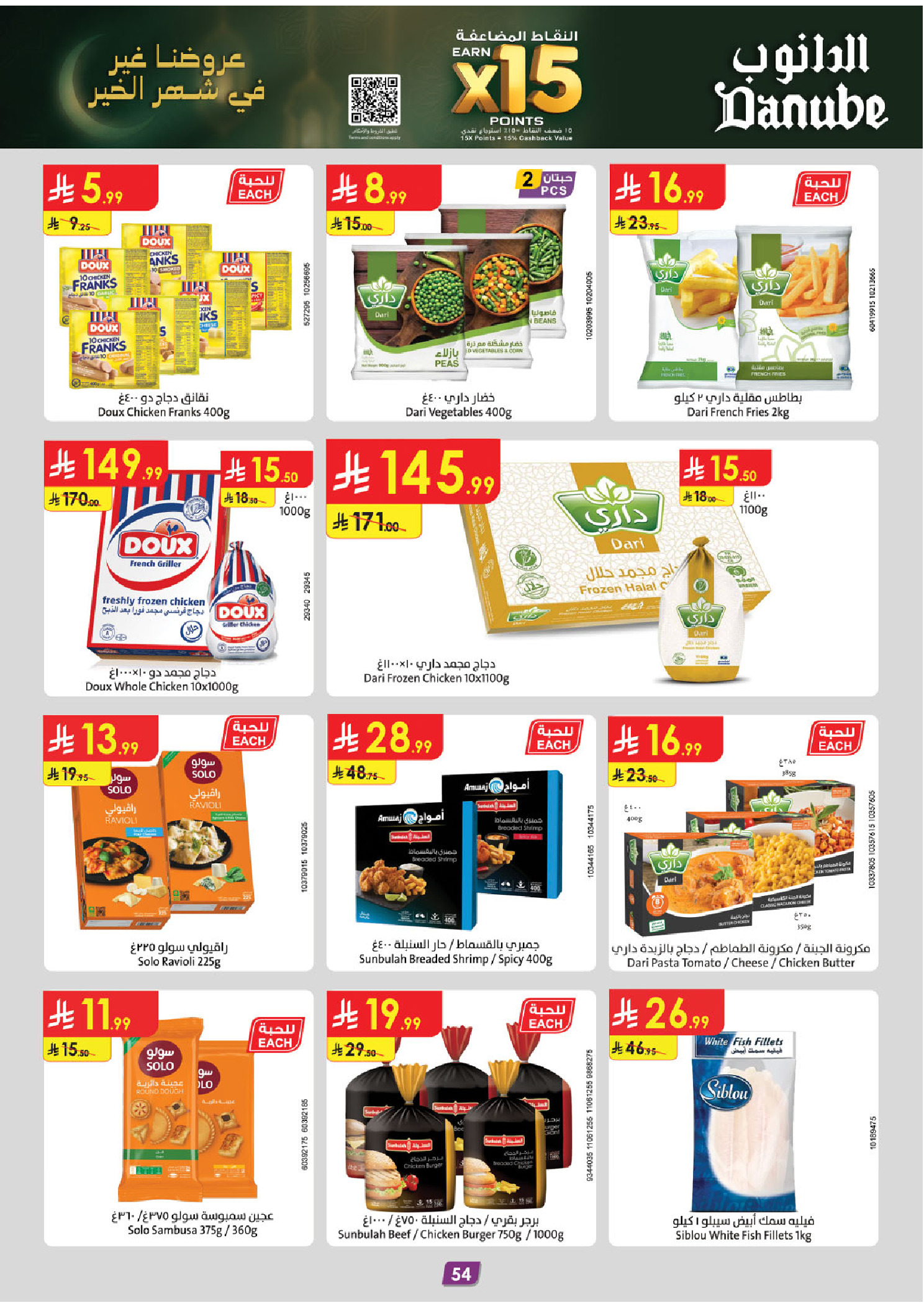 عروض الدانوب  المنطقة الجنوبية  من 14 حتى 27 يناير 2026 عروض رمضان مبارك