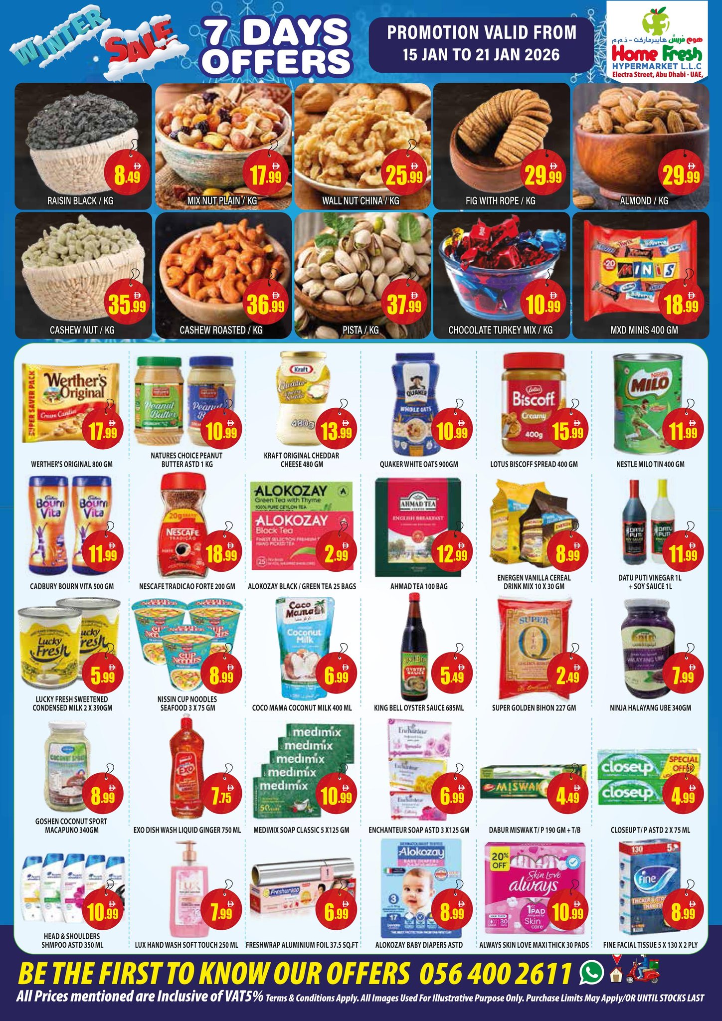 Home Fresh supermarket UAE Offers from 15 to 21 January 2026 Winter Deals