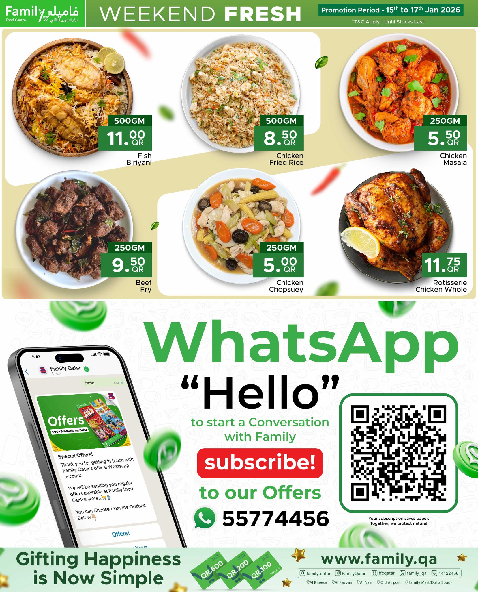 Ofertas de Centro de restauración familiar Katar de 15 a 17 enero 2026 Ofertas de fin de semana