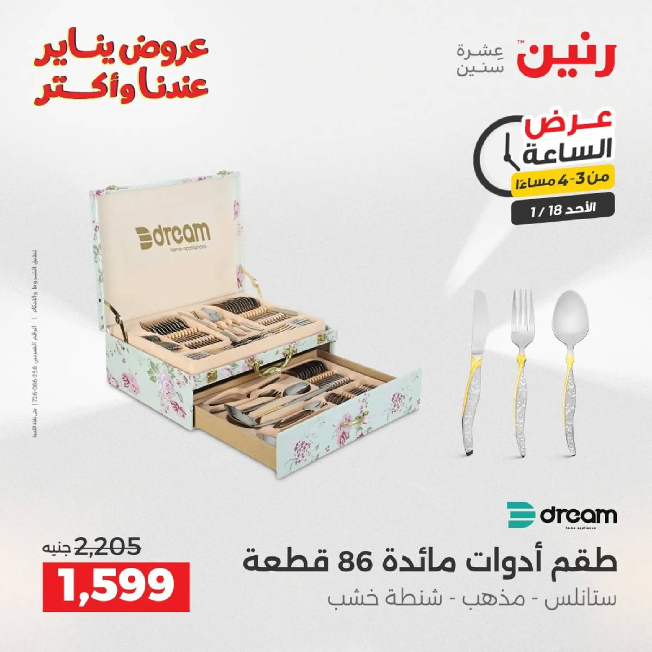 عروض رنين مصر الأحد 18 يناير 2026 عرض الساعة