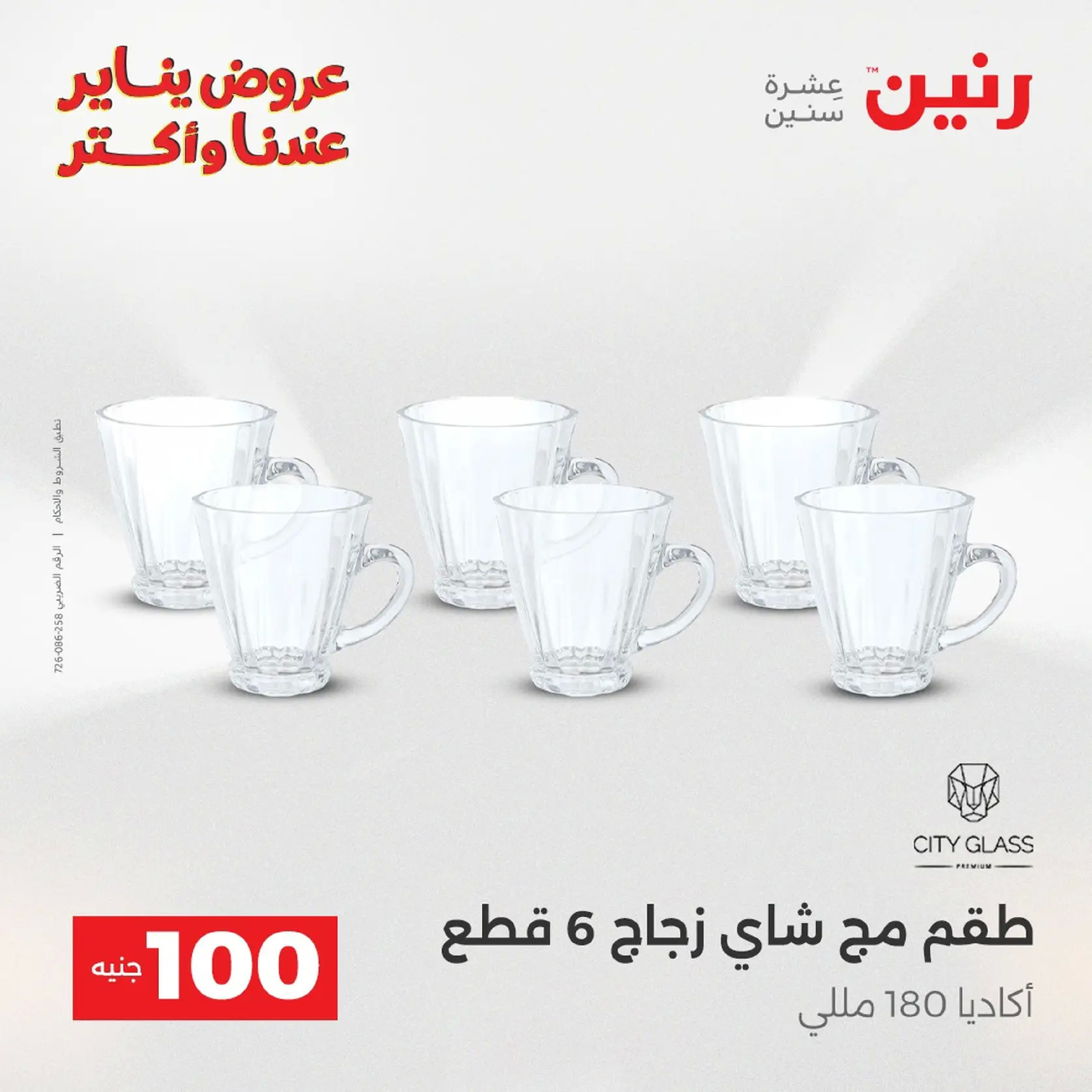 عروض رنين مصر من 20 حتى 21 يناير 2026 عرض ال 100 جنيه