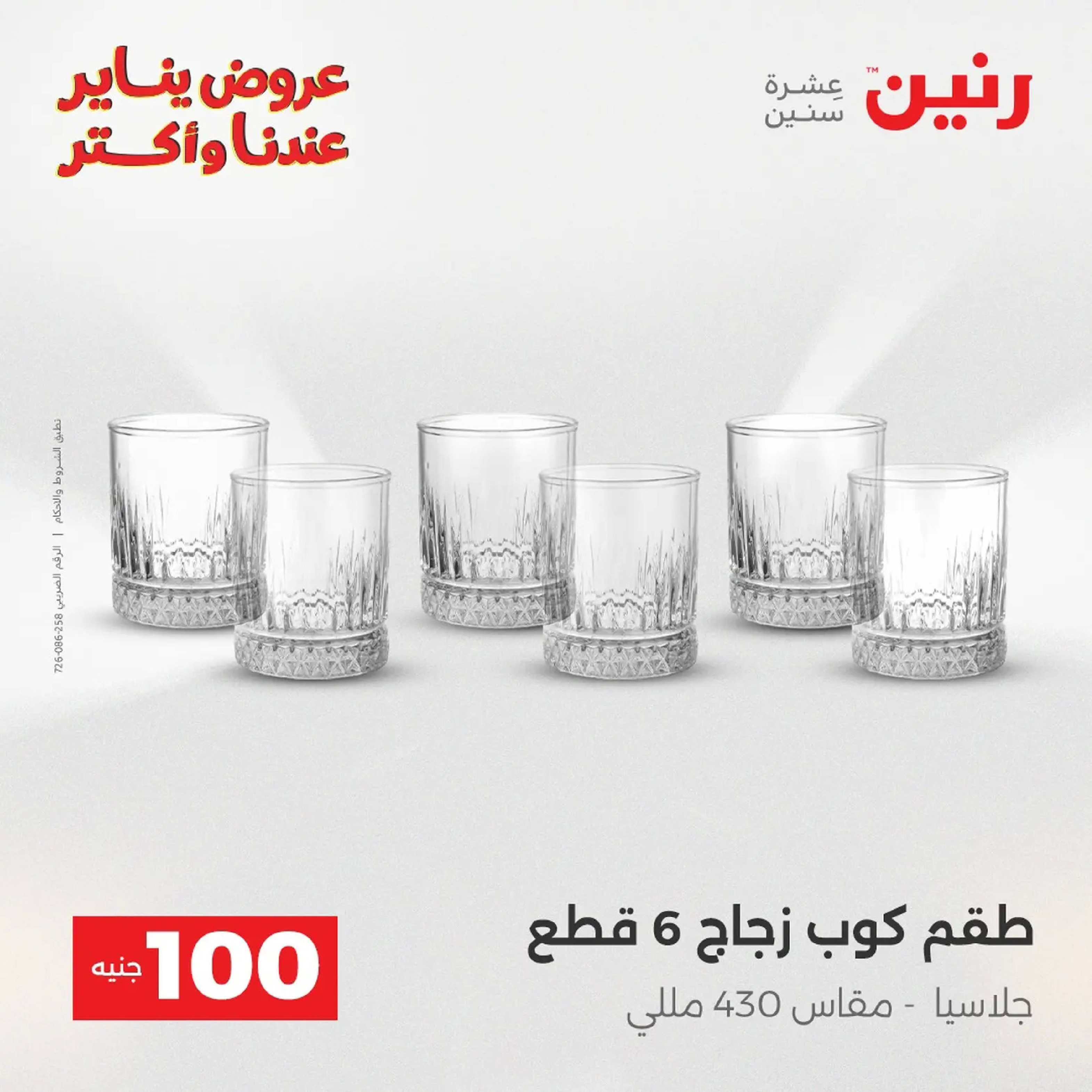 عروض رنين مصر من 20 حتى 21 يناير 2026 عرض ال 100 جنيه