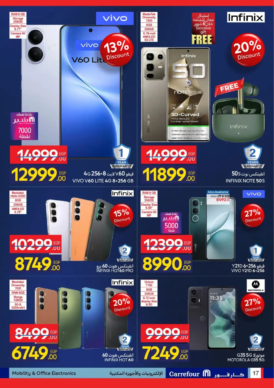 صفحة 62 ضمن عروض الأجهزة في كارفور مصر