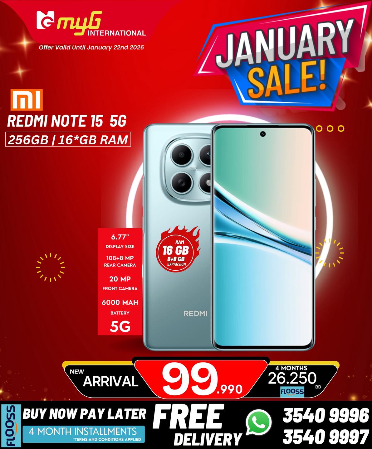 Offres MYG International Bahrein de 16 à 22 janvier 2026 Offres de janvier