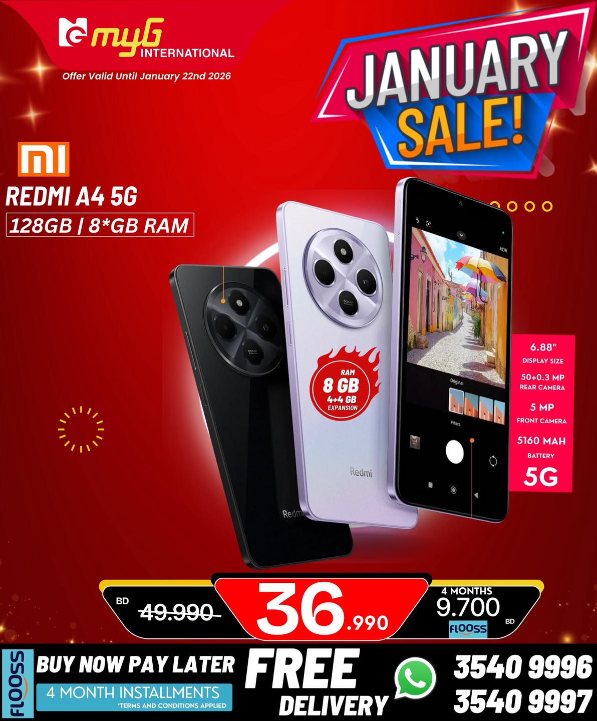 Offres MYG International Bahrein de 16 à 22 janvier 2026 Offres de janvier