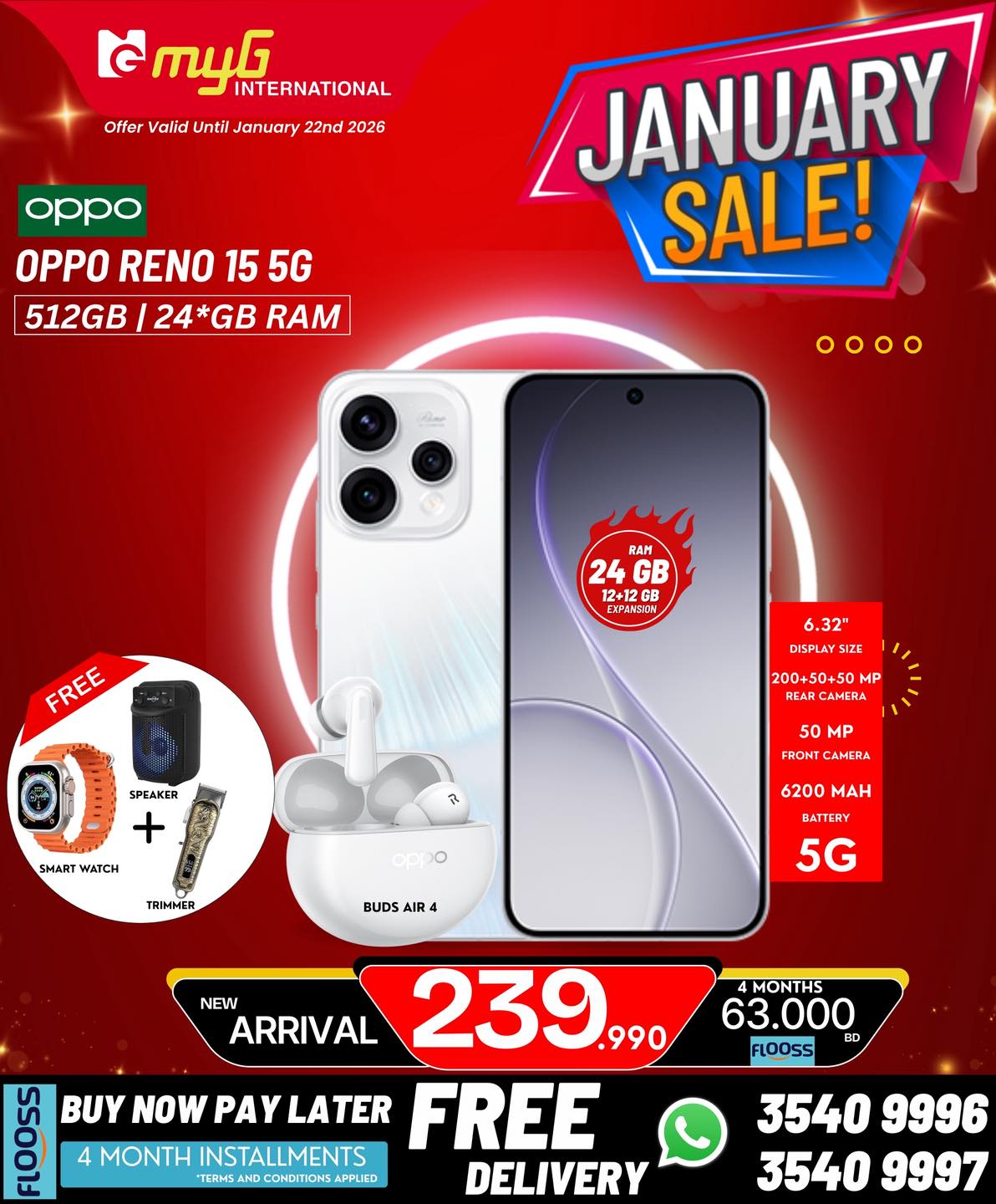 Offres MYG International Bahrein de 16 à 22 janvier 2026 Offres de janvier