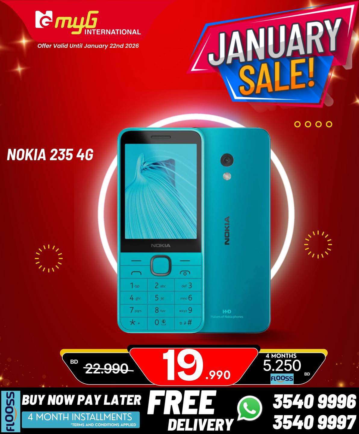 Offres MYG International Bahrein de 16 à 22 janvier 2026 Offres de janvier