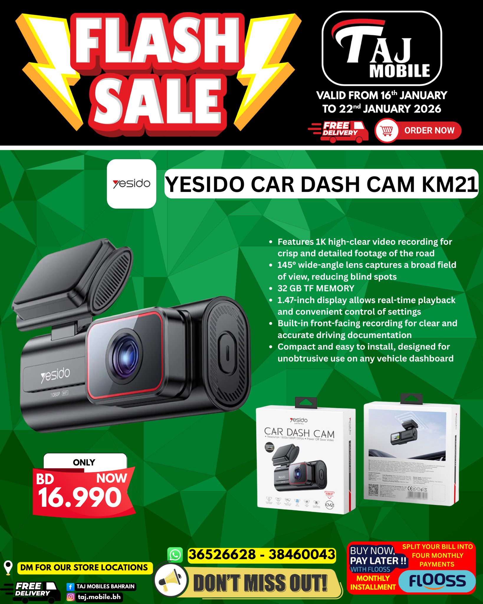 Offres Mobiles Taj Bahrein de 16 à 22 janvier 2026 vente Flash