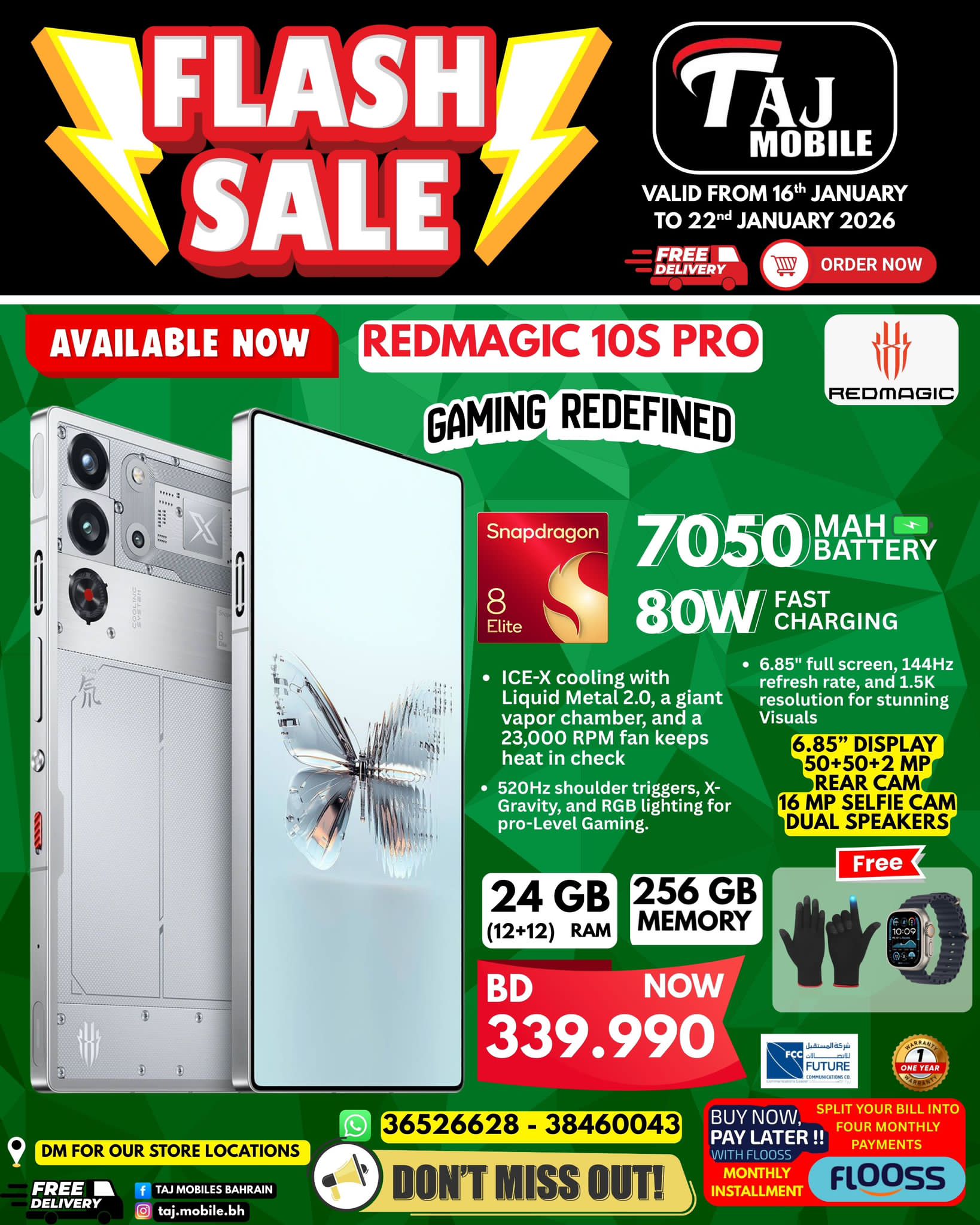 Offres Mobiles Taj Bahrein de 16 à 22 janvier 2026 vente Flash