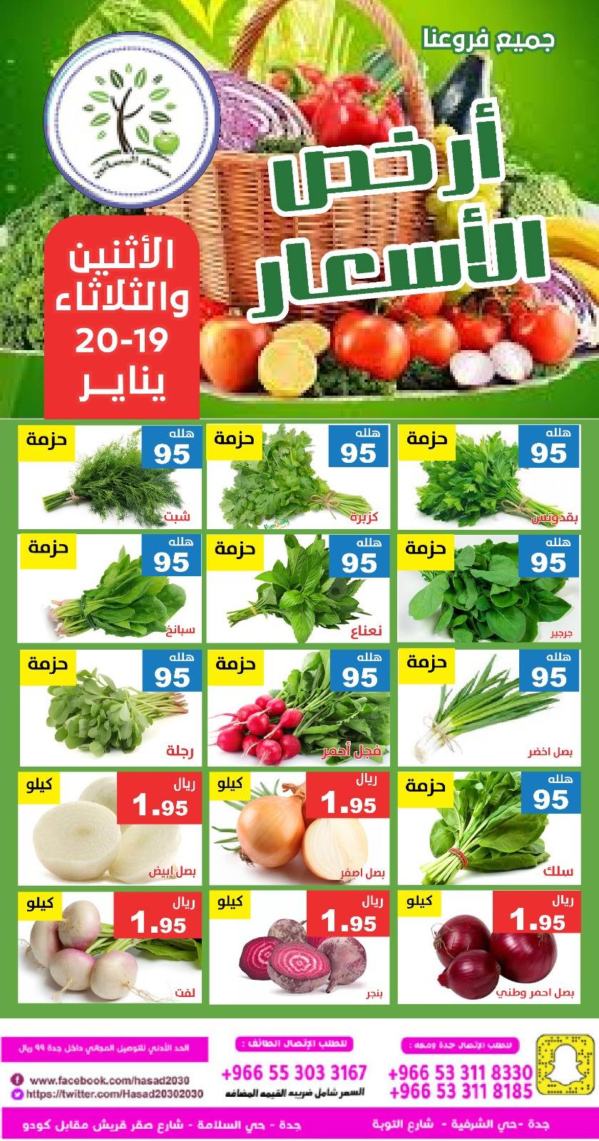 Hasad Albasatin Saudi Arabia Offers from 19 to 20 January 2026 Low Price