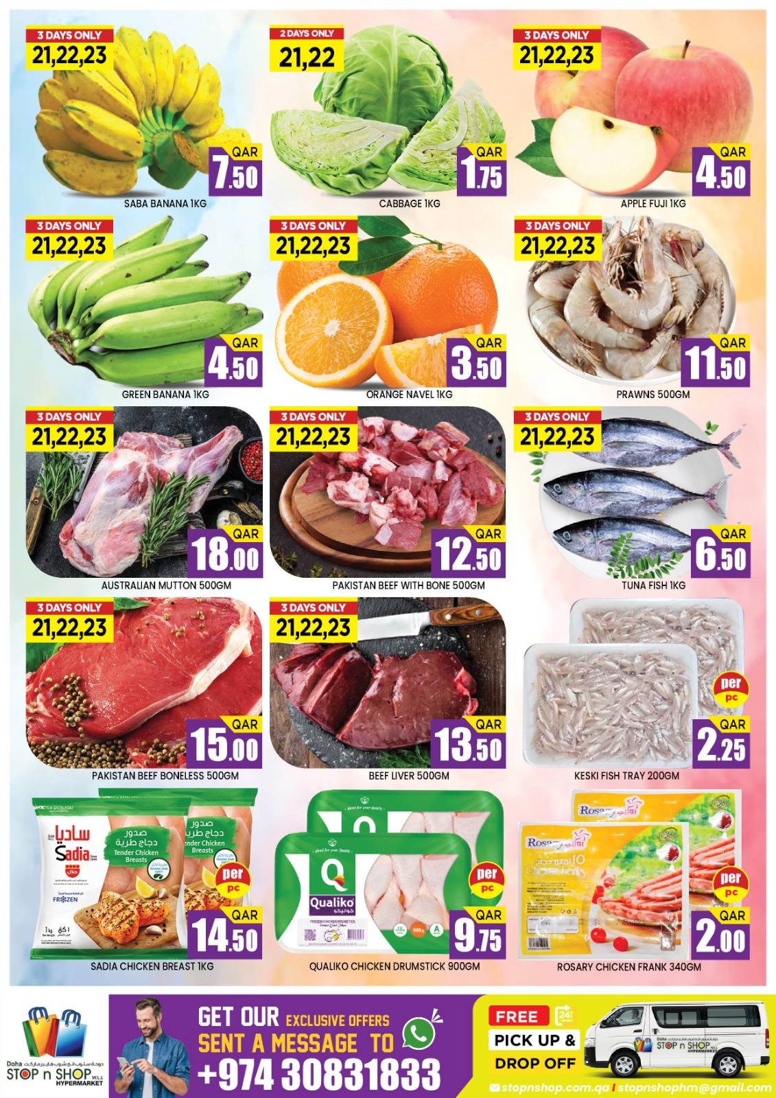 Ofertas de STOP N SHOP Katar de 21 a 23 enero 2026 Ofertas de ahorro de dinero