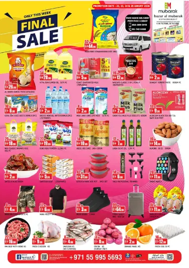 Offres Al Mubarak Émirats arabes unis de 22 à 25 janvier 2026 Offres Finales