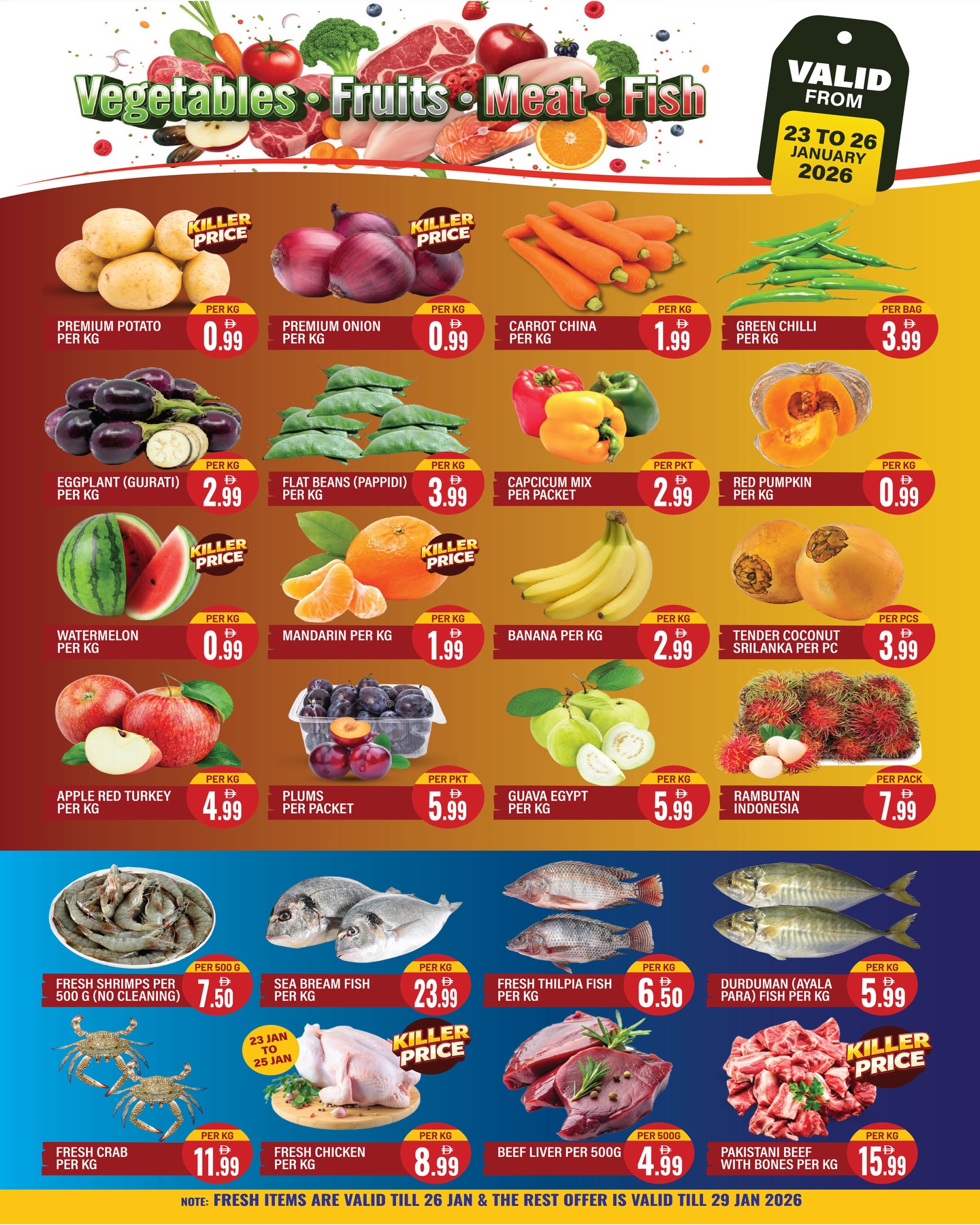 Dream Land supermarket UAE Offers from 23 to 29 January 2026 MEGA SALE