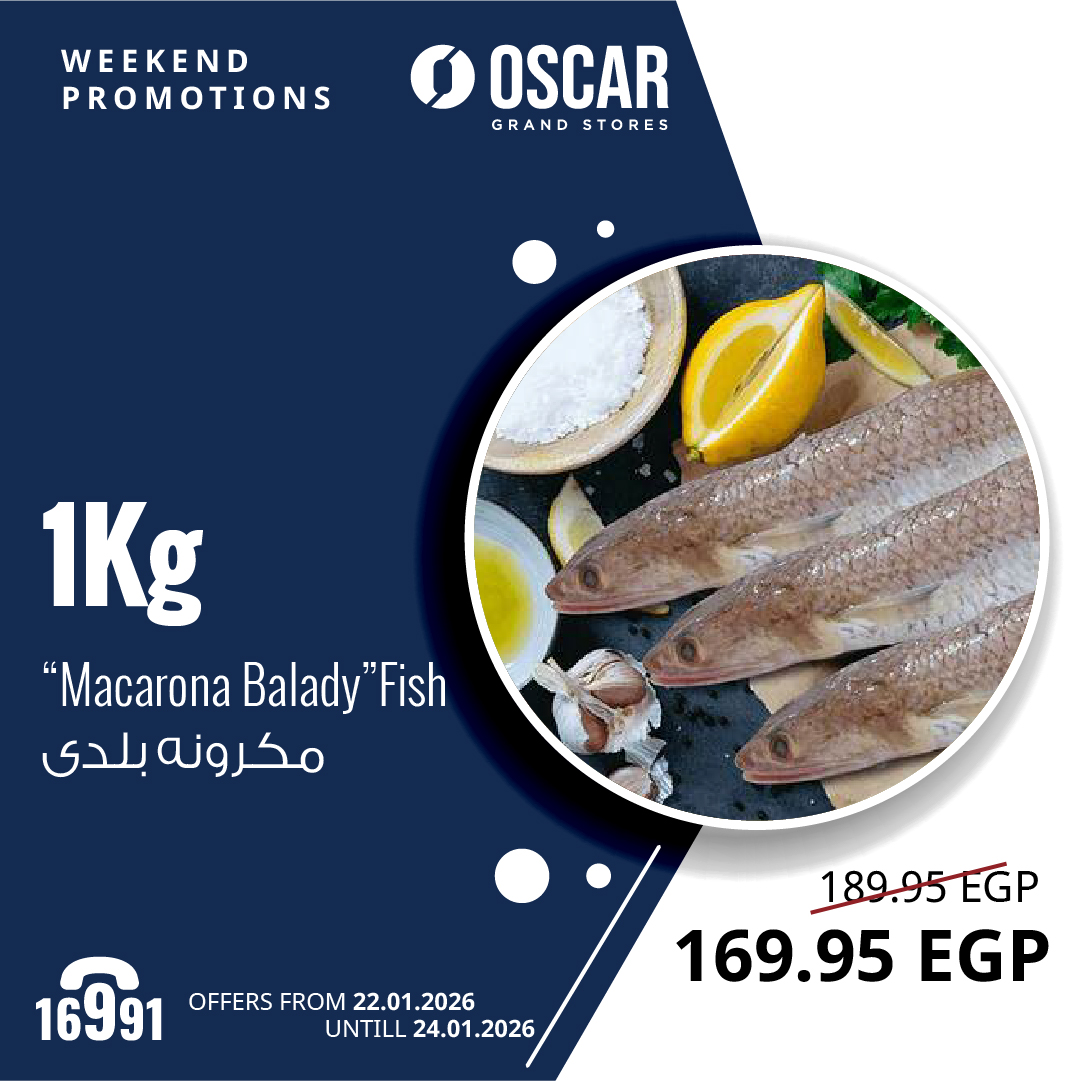 Ofertas de Tiendas Oscar Egipto de 22 a 24 enero 2026 Ofertas de fin de semana