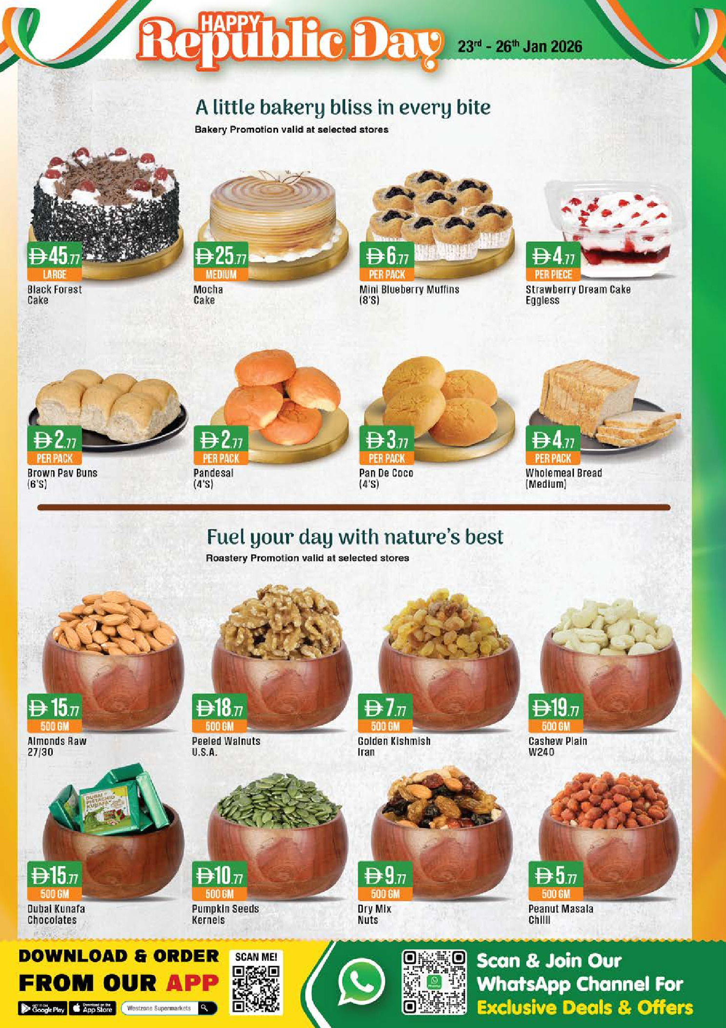 West Zone supermarket UAE Offers from 23 January to 1 February 2026 Happy Republic Day Offers