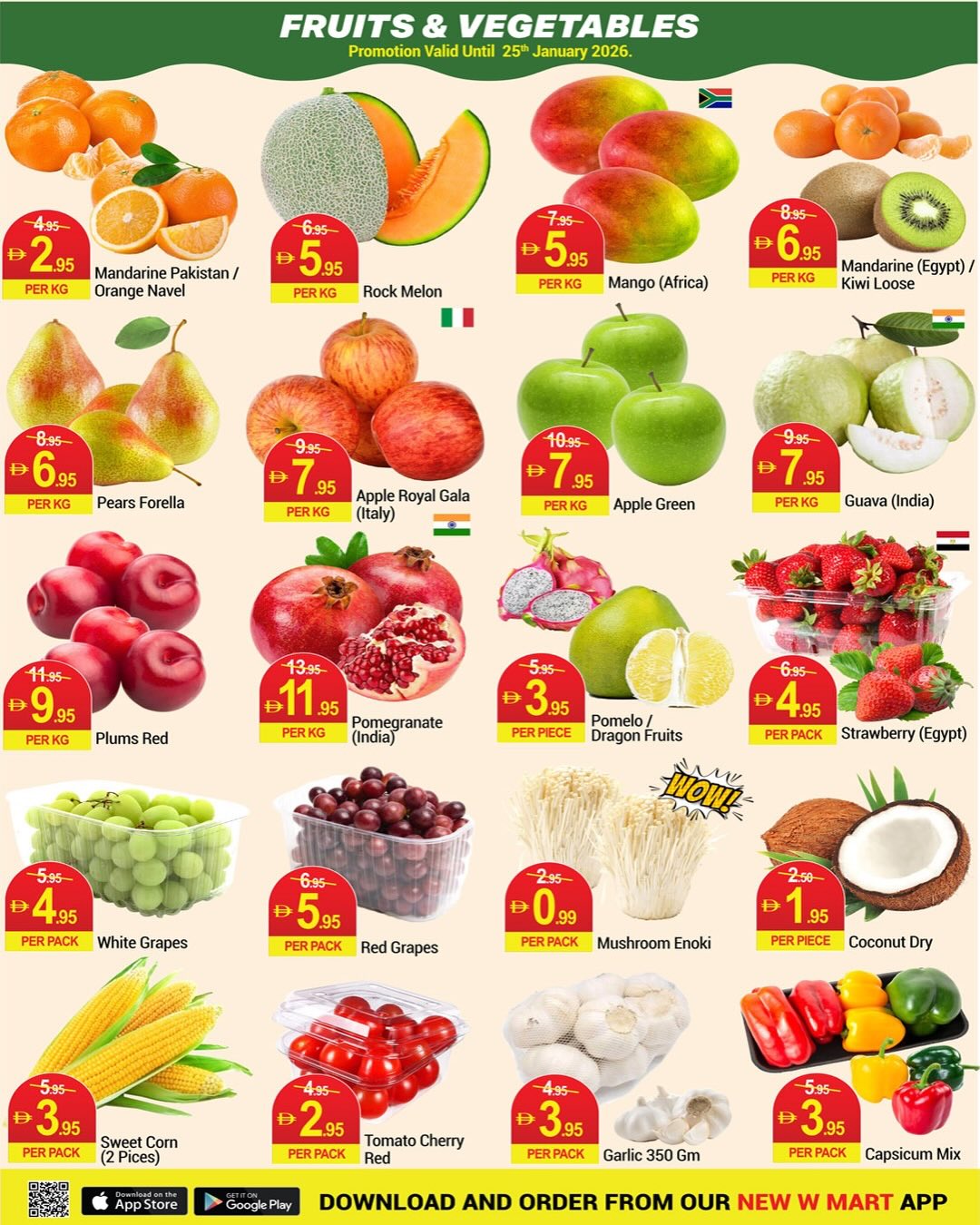 Ofertas de Nuevo W Mart Emiratos Árabes Unidos de 23 a 26 enero 2026 Gasta menos, obtén más ofertas