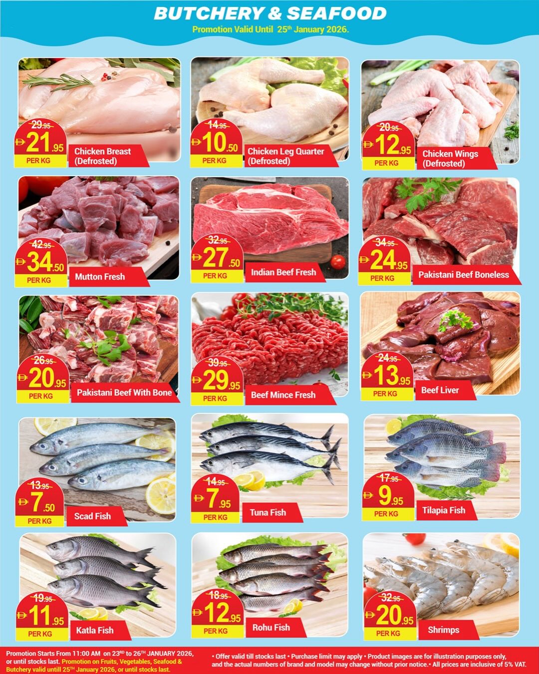 Ofertas de Nuevo W Mart Emiratos Árabes Unidos de 23 a 26 enero 2026 Gasta menos, obtén más ofertas