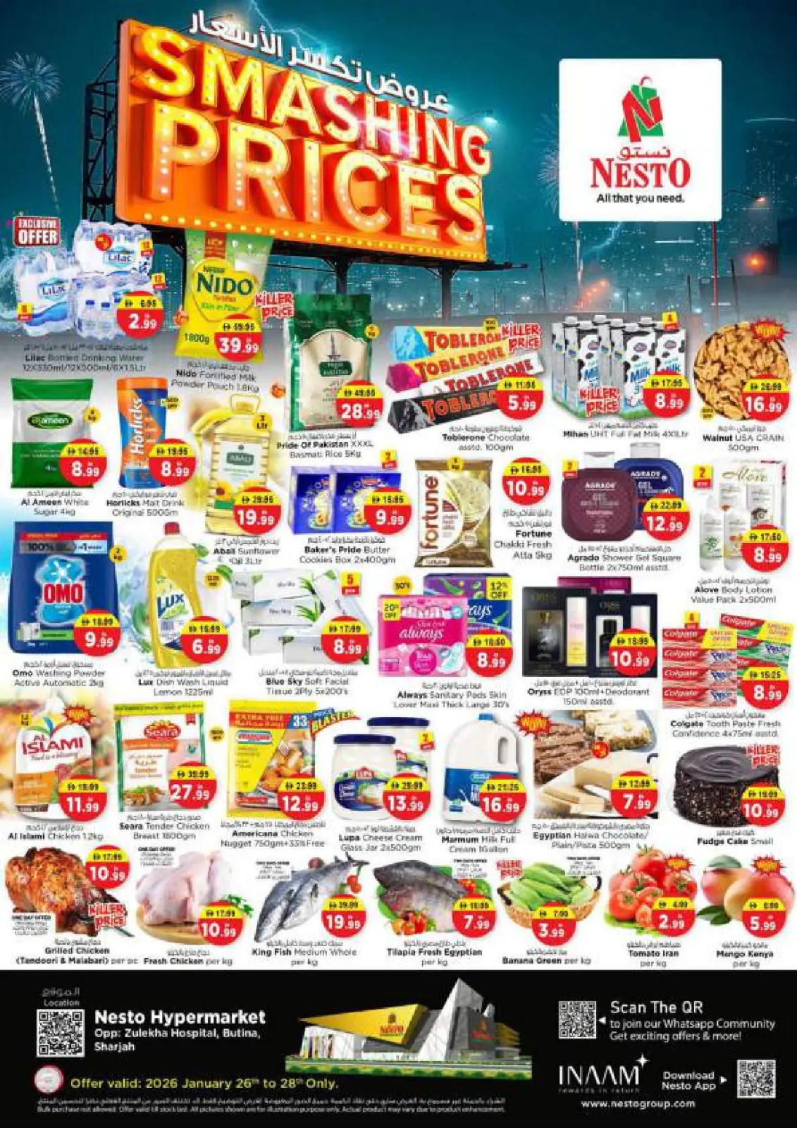 Nesto UAE Offers from 26 to 28 January 2026 Price Break - Page 1