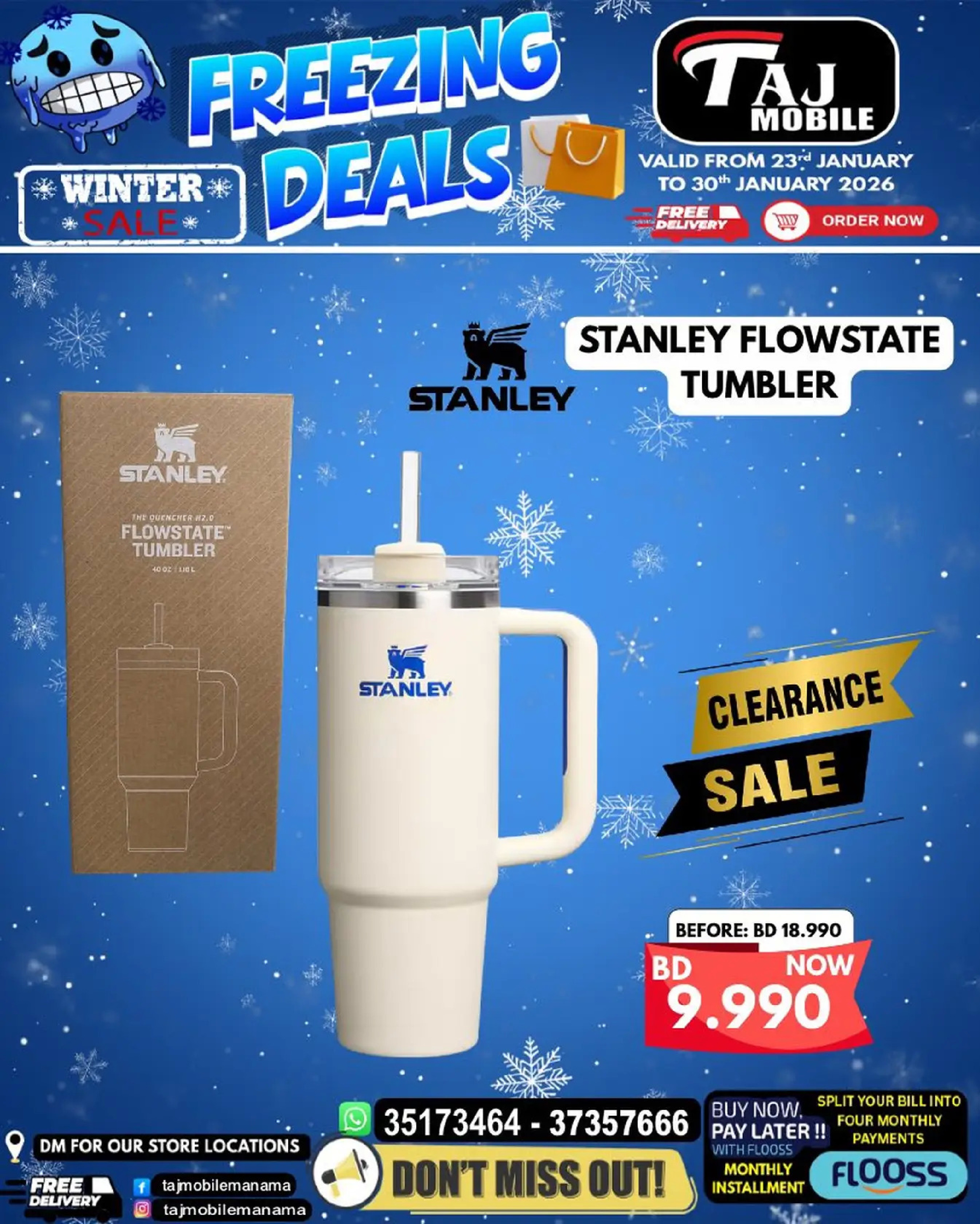 Taj Mobiles Bahrain Offers from 23 to 30 January 2026 Freezing Deals