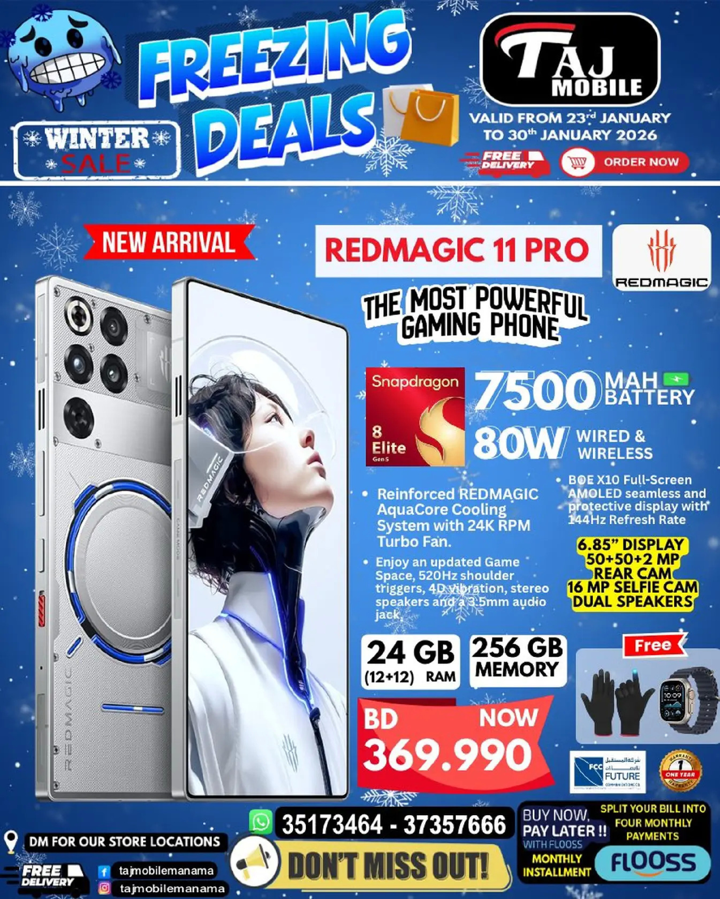 Taj Mobiles Bahrain Offers from 23 to 30 January 2026 Freezing Deals