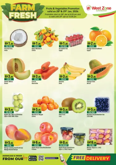 West Zone supermarket UAE Offers from 28 to 29 January 2026 Fresh deals