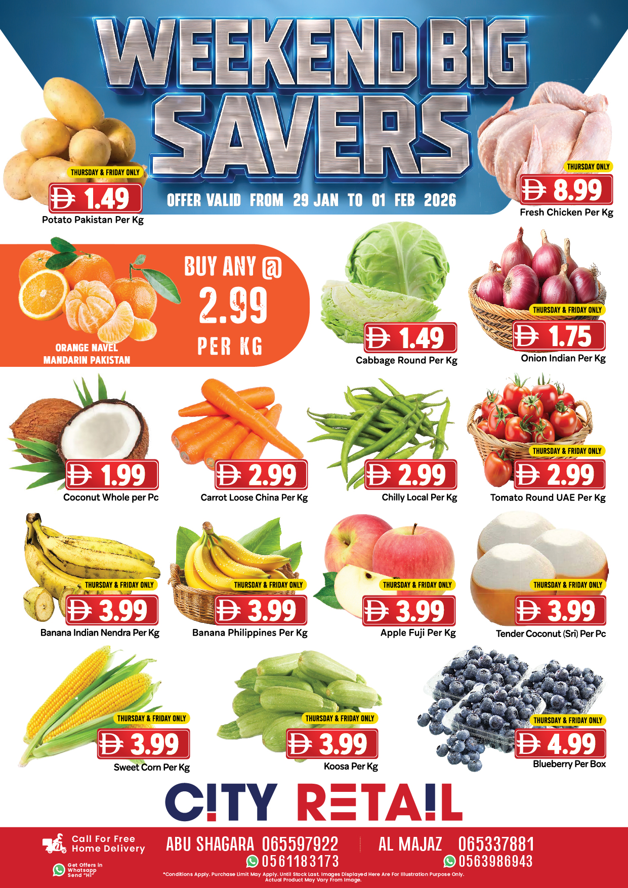 Offres City Retail Émirats arabes unis de 29 janvier à 1 février 2026 Offres week-end - Page 1