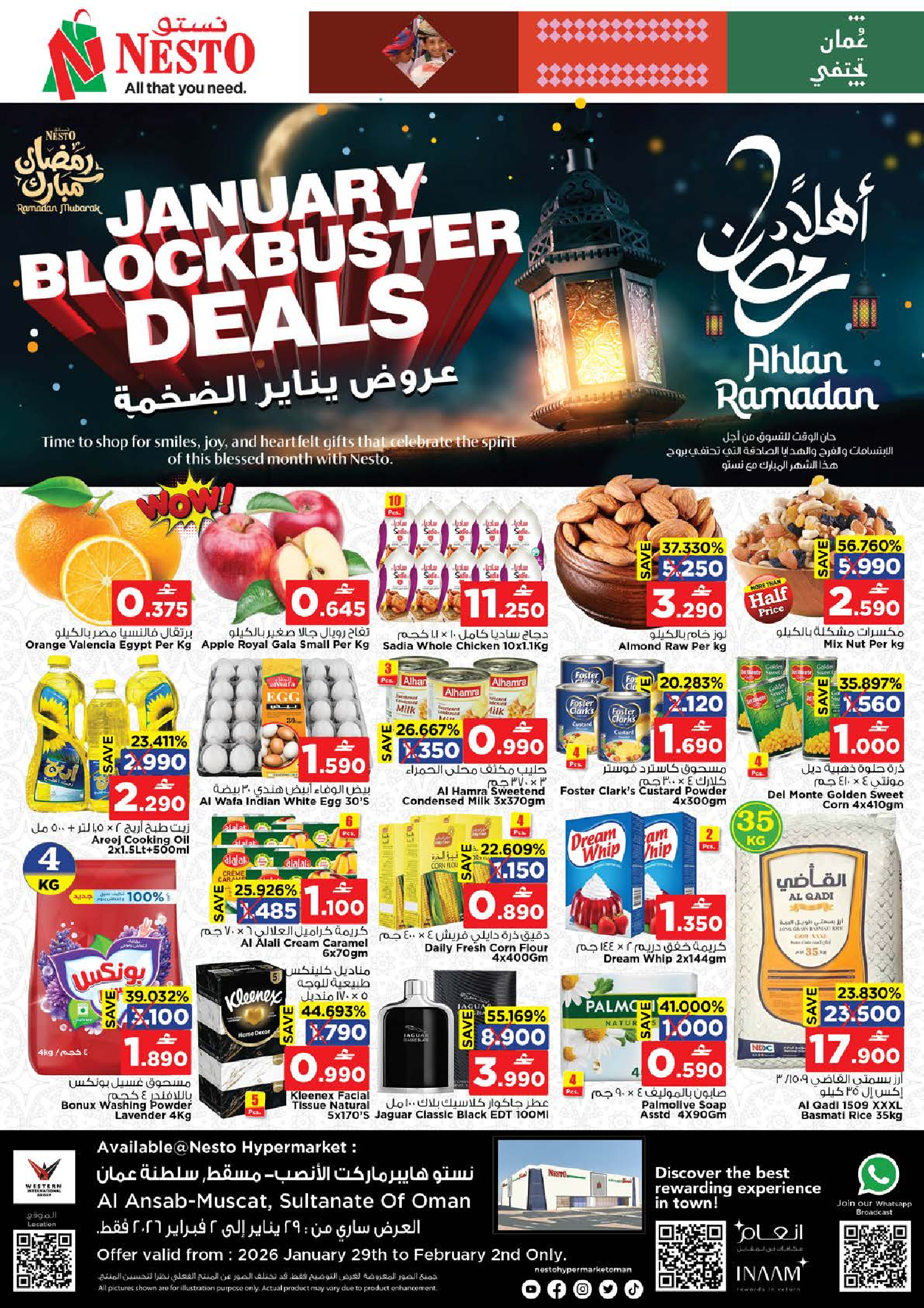 Nesto  Muscat  Offers from 29 January to 2 February January's Huge Deals - Page 1