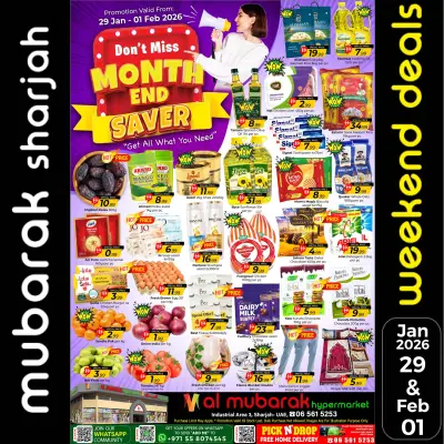 Offres Al Mubarak Émirats arabes unis de 29 janvier à 1 février 2026 Offres de fin de mois