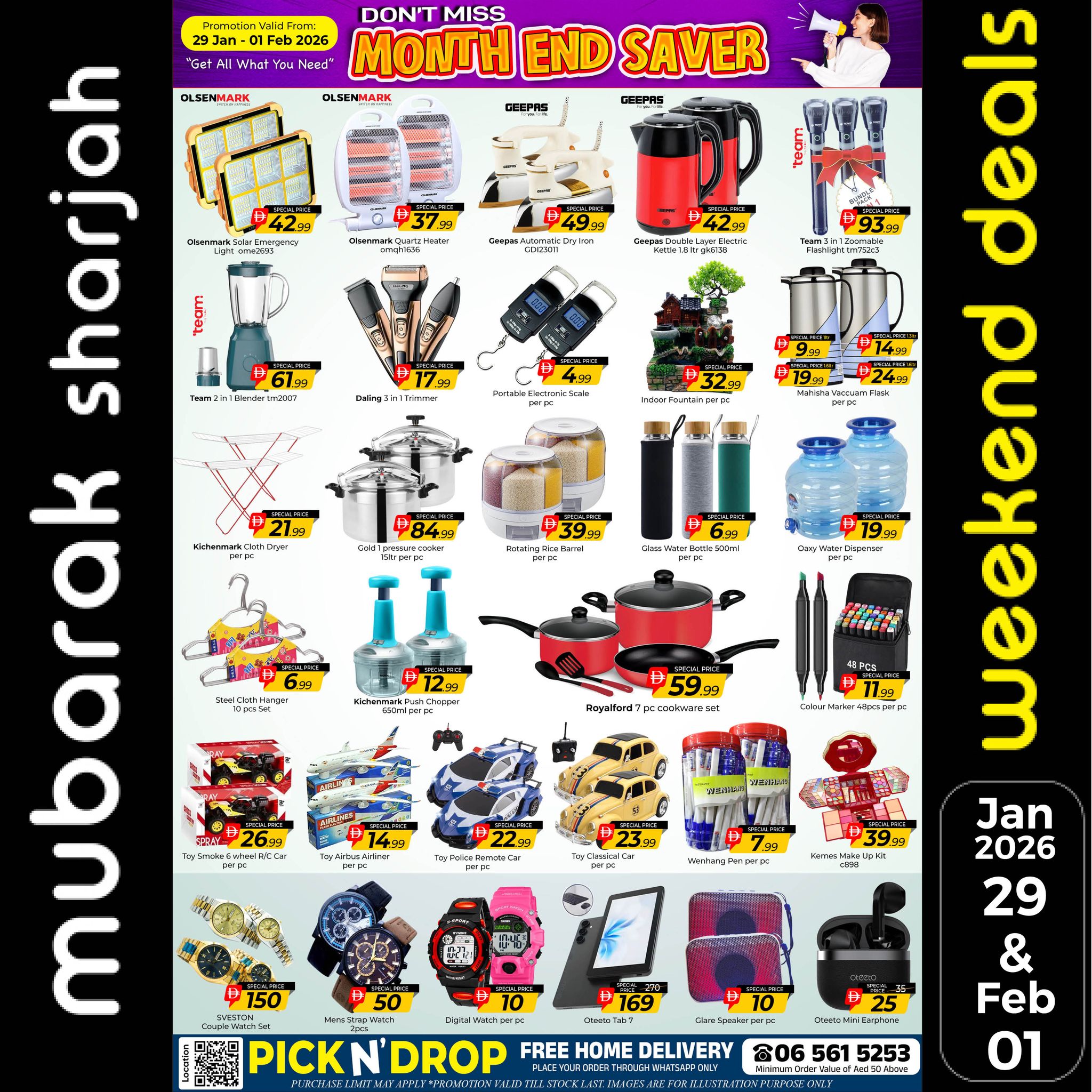 Offres Al Mubarak Émirats arabes unis de 29 janvier à 1 février 2026 Offres de fin de mois