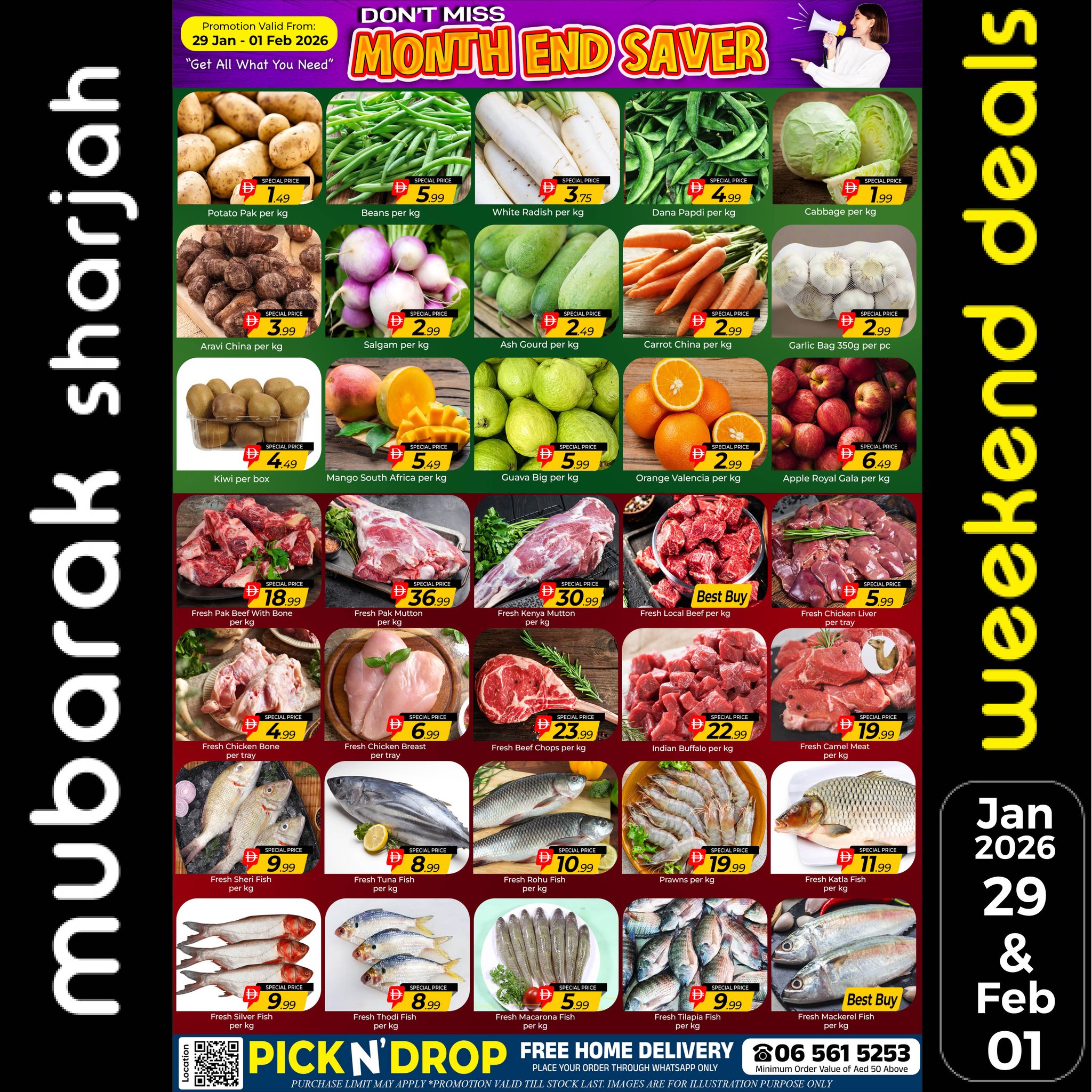 Offres Al Mubarak Émirats arabes unis de 29 janvier à 1 février 2026 Offres de fin de mois