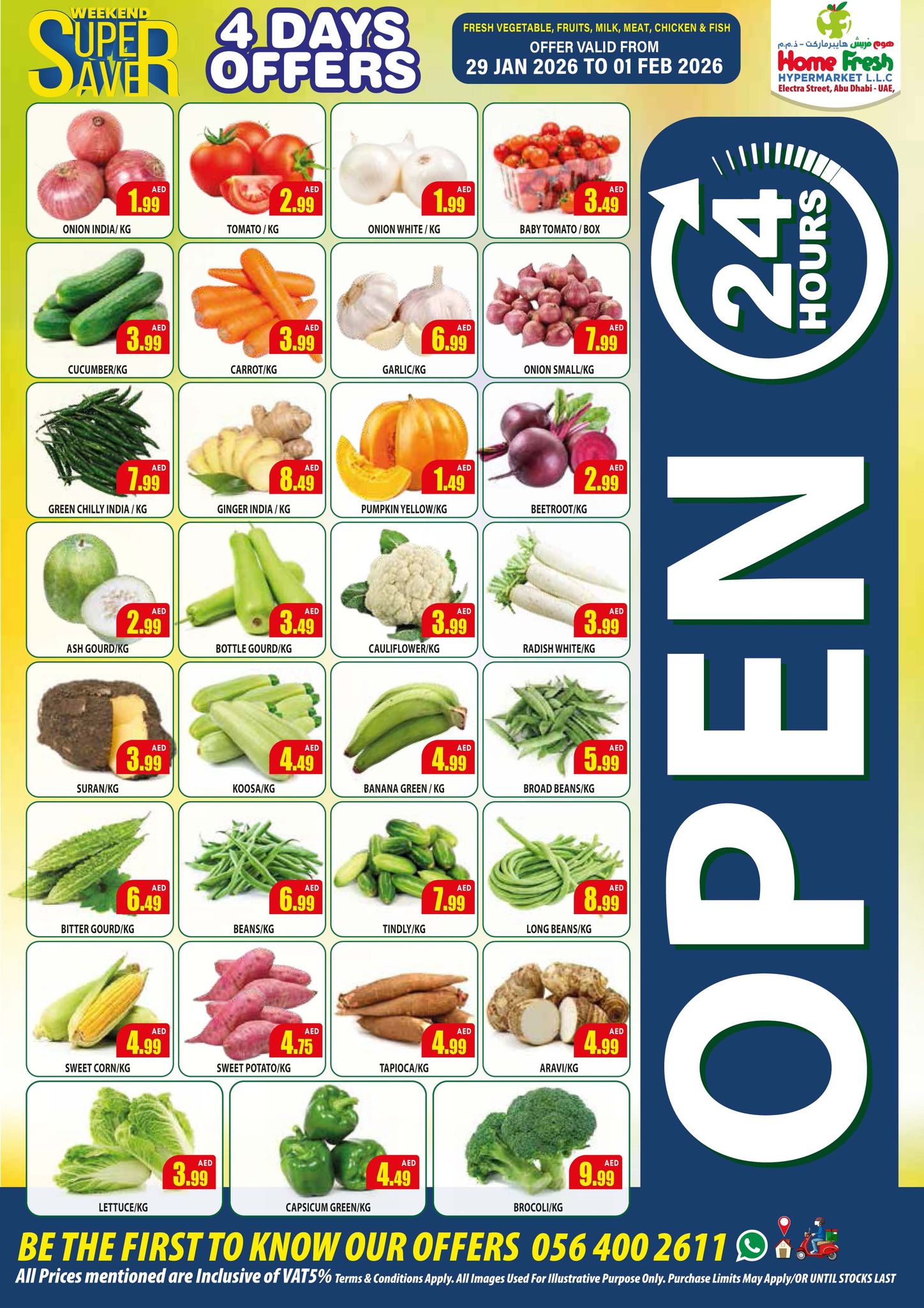 Home Fresh supermarket  Abu Dhabi  Offers from 29 January to 4 February Super Savings