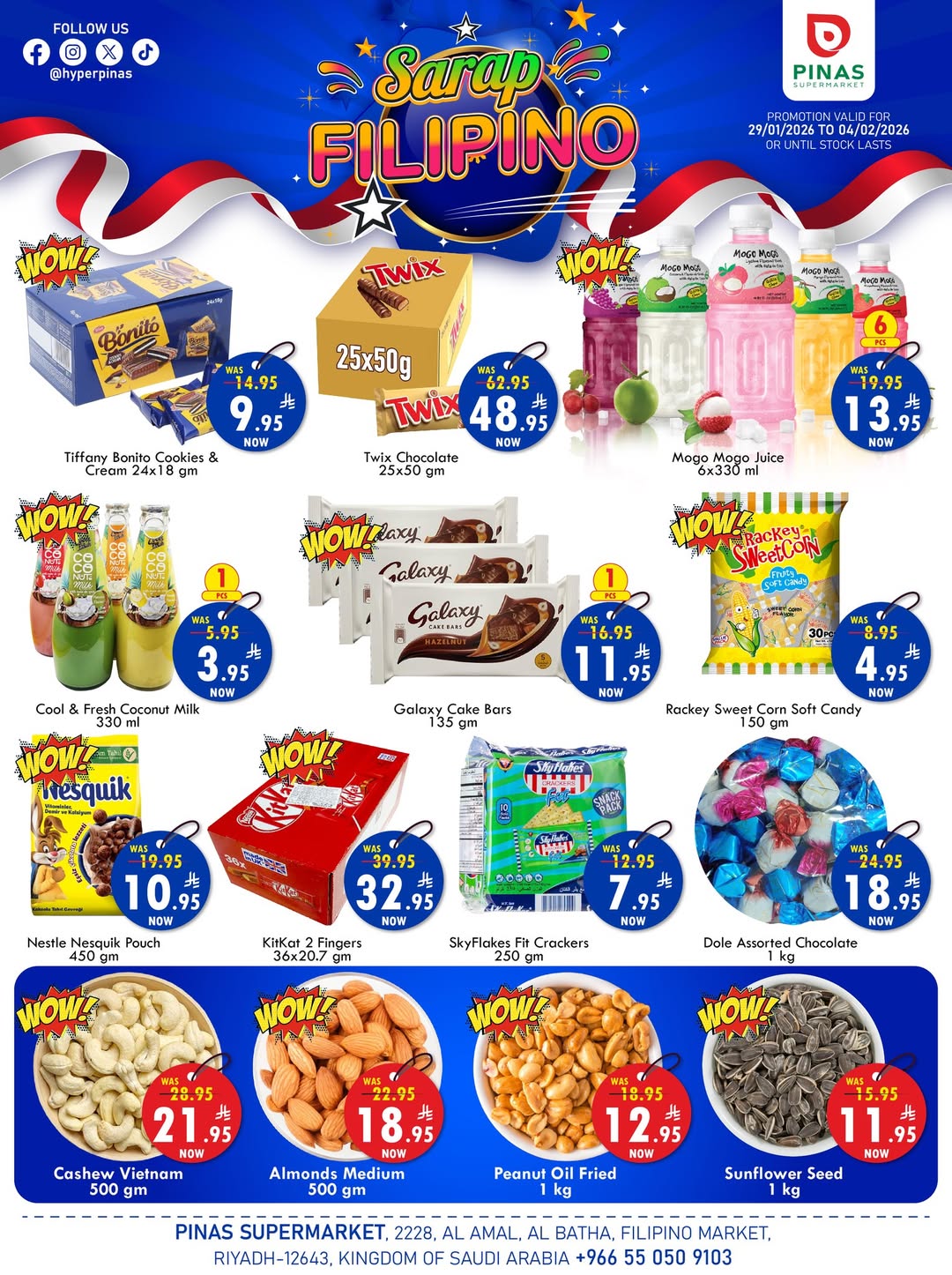 Pinas Supermarket  Riyadh and Batha  Offers from 29 January to 4 February Philippine Festival Offers