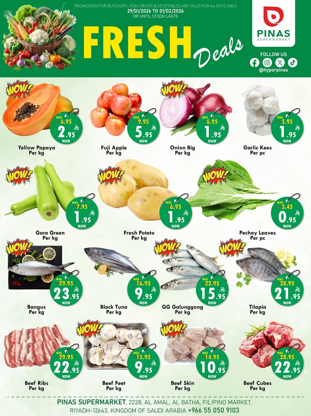 Pinas Supermarket  Riyadh and Batha  Offers from 29 January to 4 February Philippine Festival Offers
