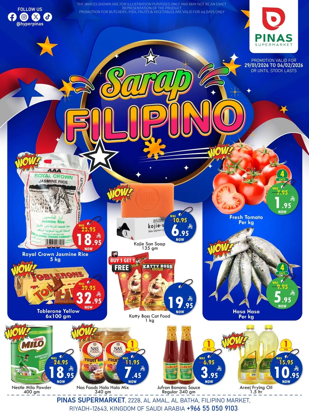 Pinas Supermarket  Riyadh and Batha  Offers from 29 January to 4 February Philippine Festival Offers - Page 1