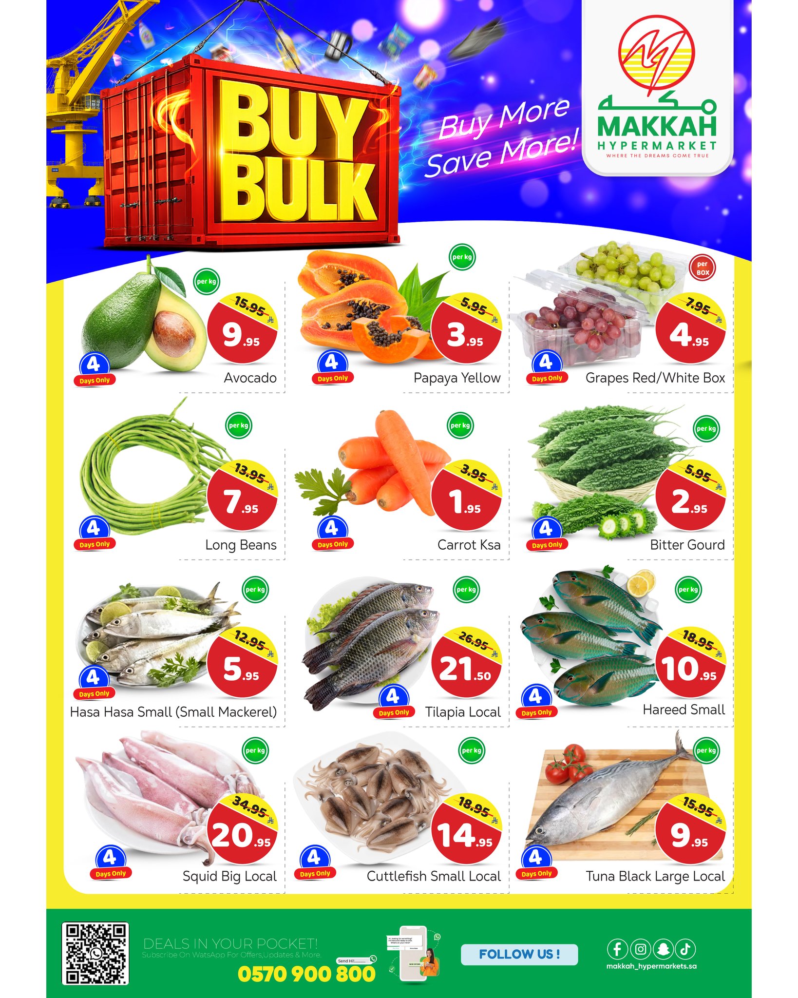 Makkah Hypermarket  Batha  Offers from 28 January to 3 February BUY BULK  DEALS
