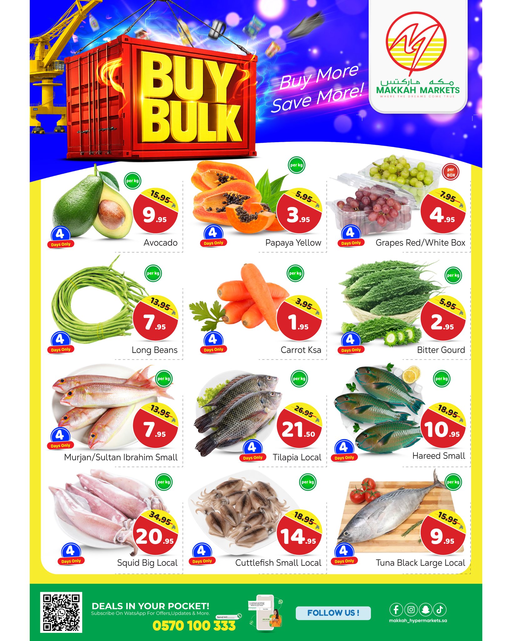 Makkah Hypermarket  Malaz  Offers from 28 January to 3 February BUY BULK  DEALS