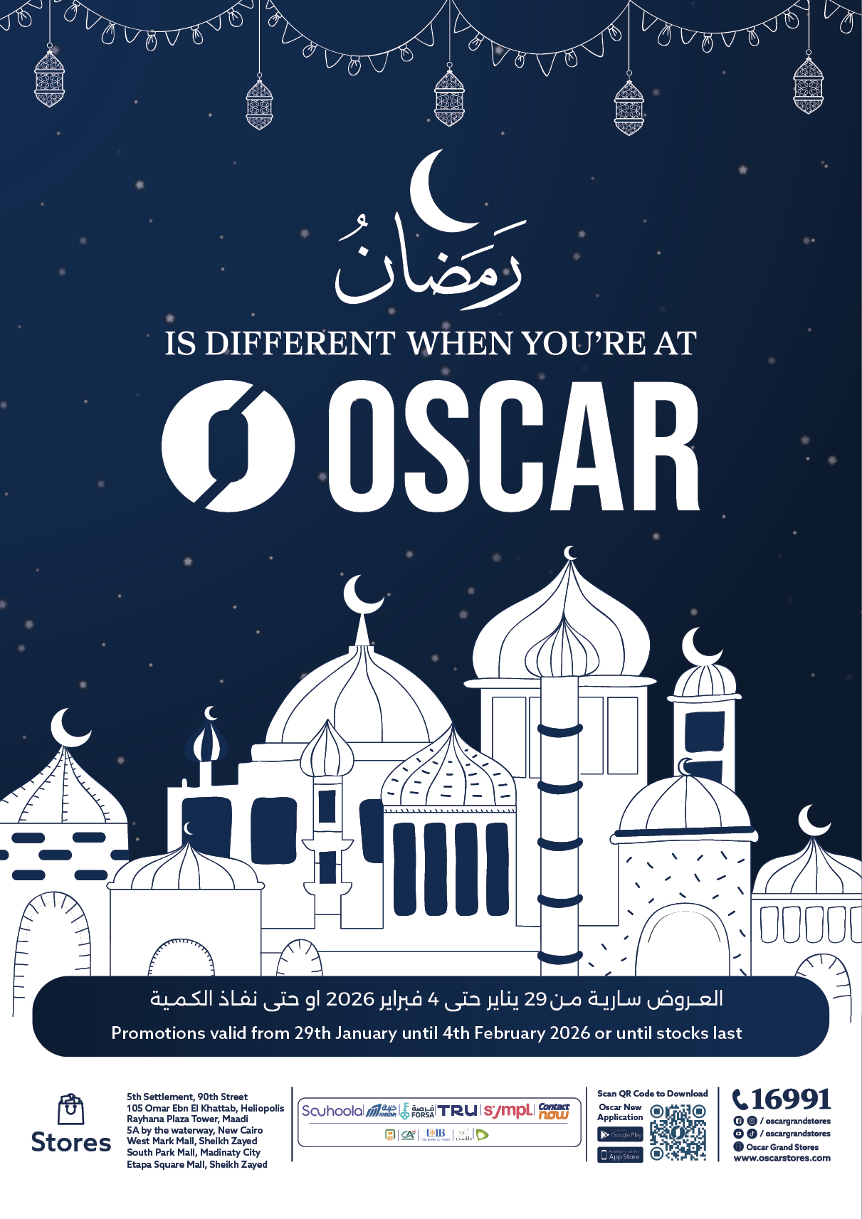 Oscar Grand Stores Egypt Offers from 29 January to 4 February 2026 Ramadan Offers - Page 1