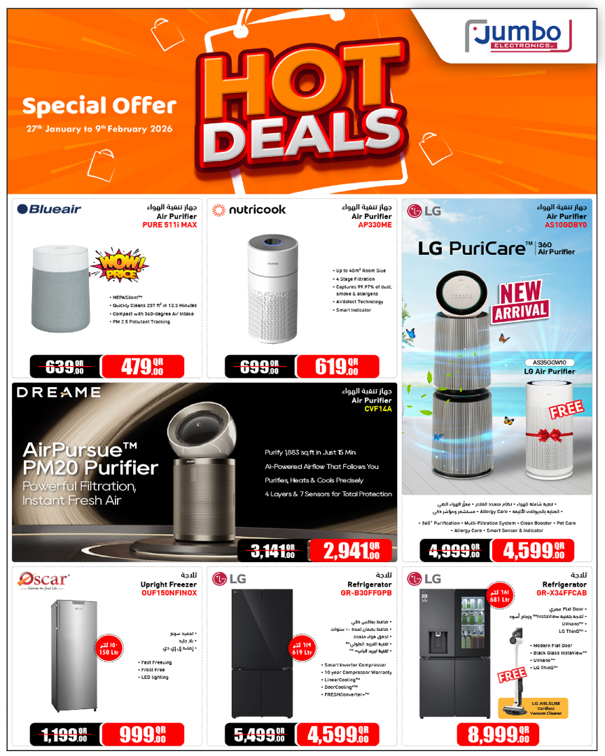 Jumbo Electronics Qatar Offers from 27 January to 9 February 2026 Hot Deals
