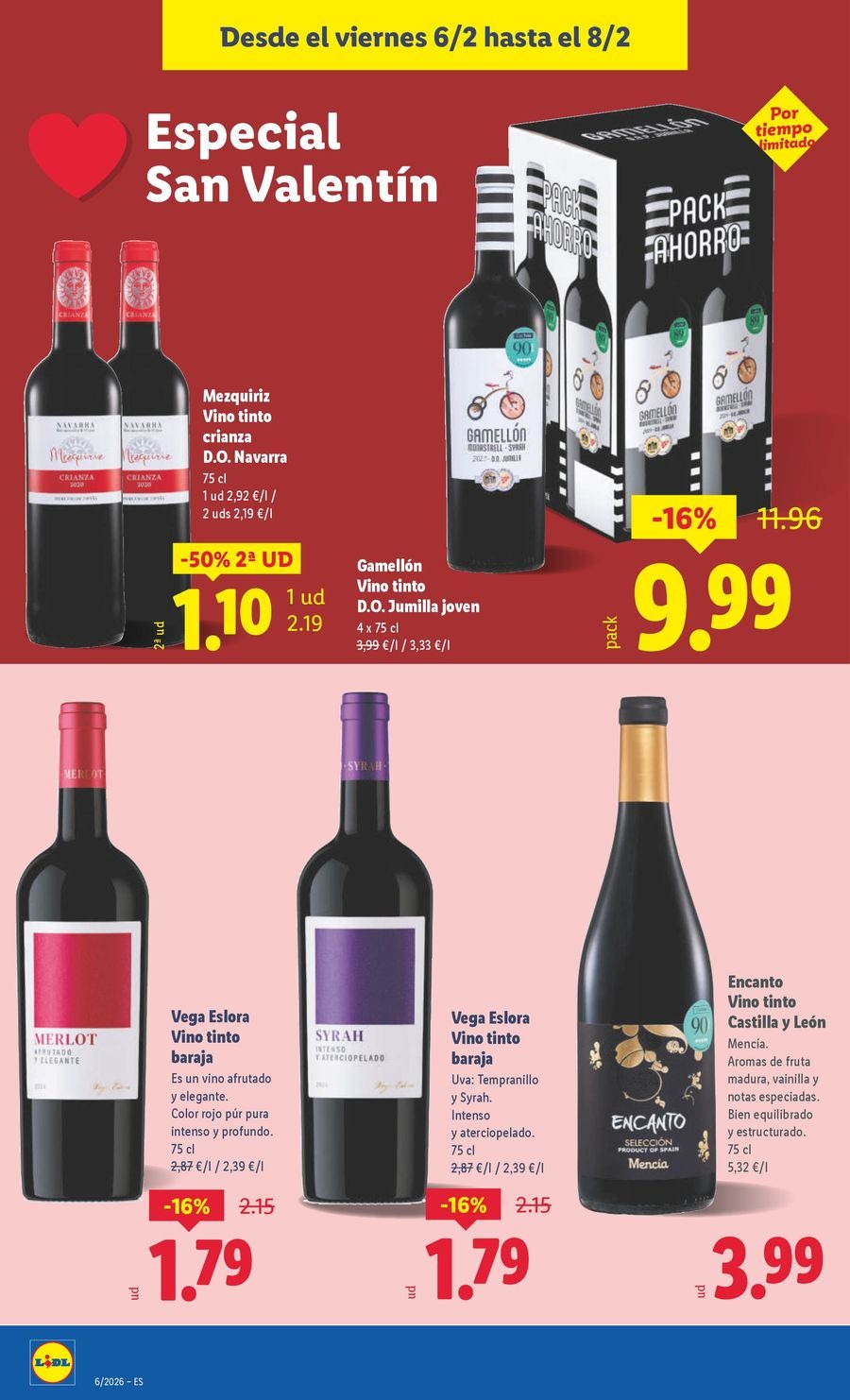 Ofertas de Lidl España de 2 a 8 febrero 2026 ofertas semanales