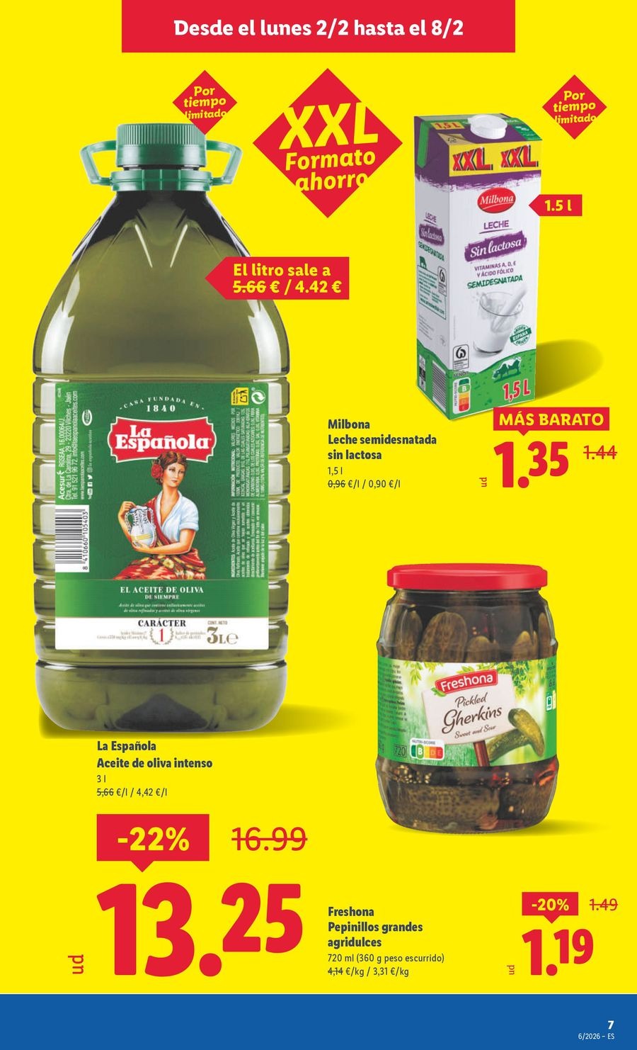 Ofertas de Lidl España de 2 a 8 febrero 2026 ofertas semanales
