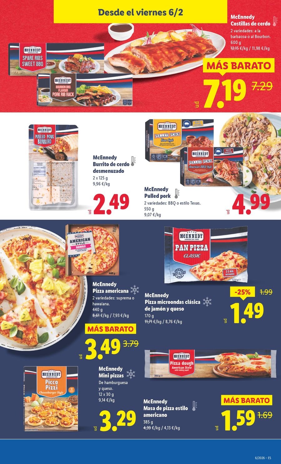 Ofertas de Lidl España de 2 a 8 febrero 2026 ofertas semanales