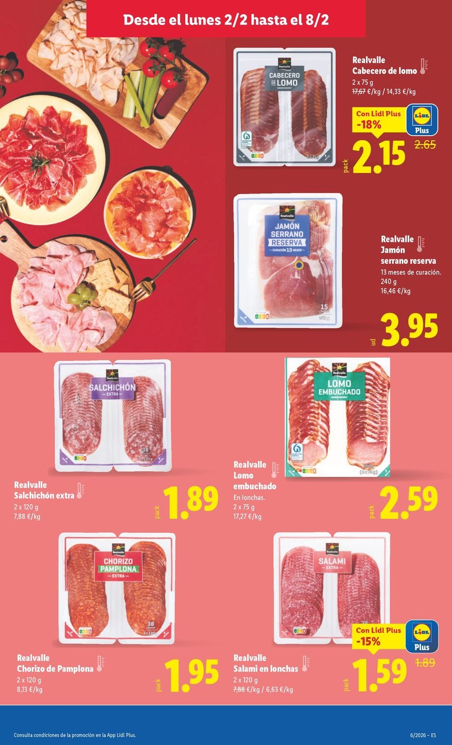 Ofertas de Lidl España de 2 a 8 febrero 2026 ofertas semanales