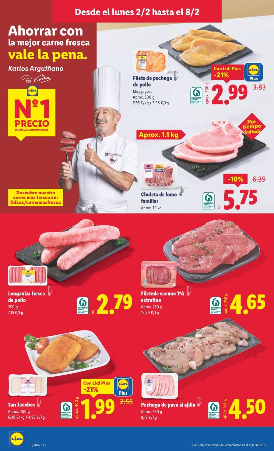 Ofertas de Lidl España de 2 a 8 febrero 2026 ofertas semanales