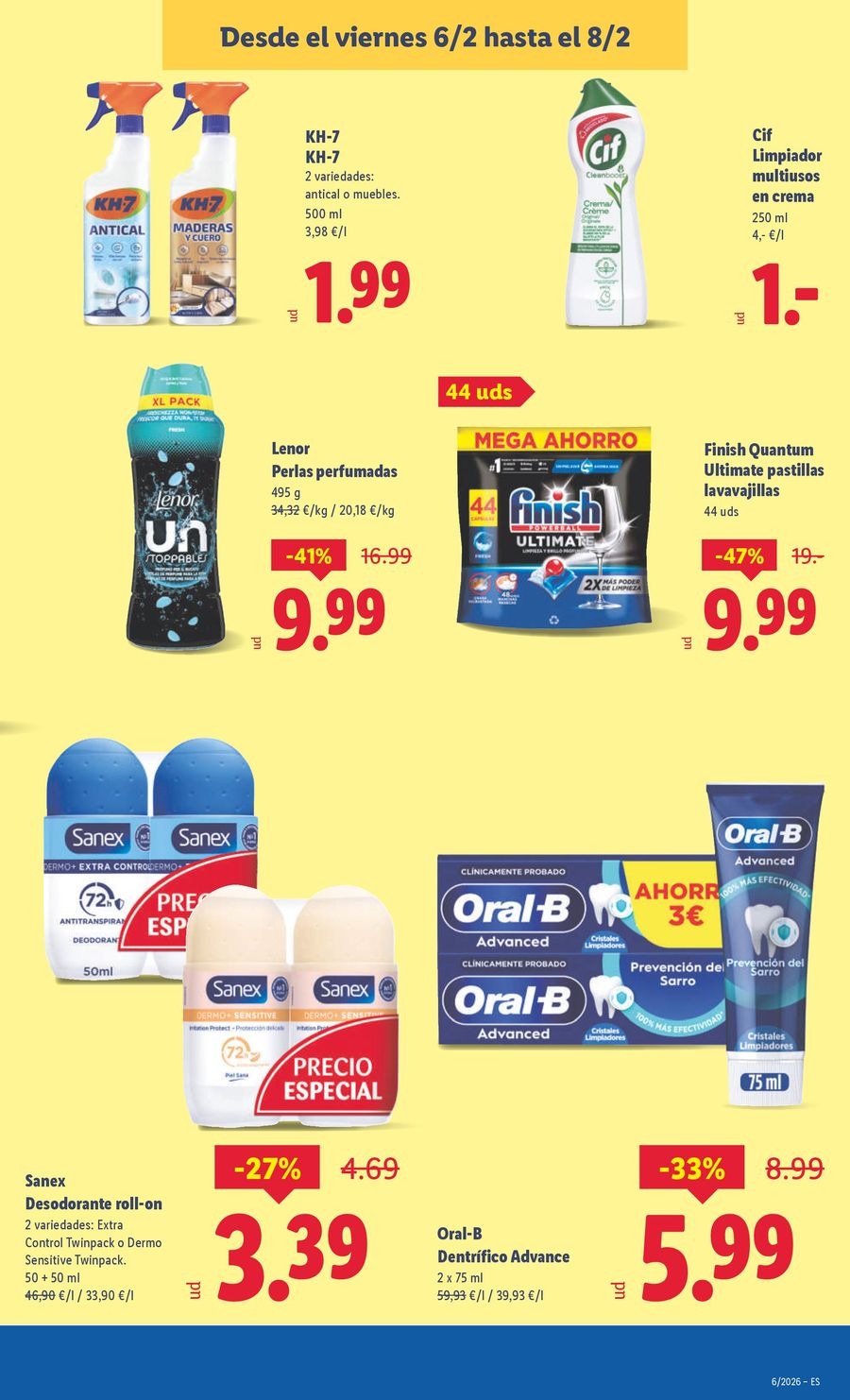 Ofertas de Lidl España de 2 a 8 febrero 2026 ofertas semanales