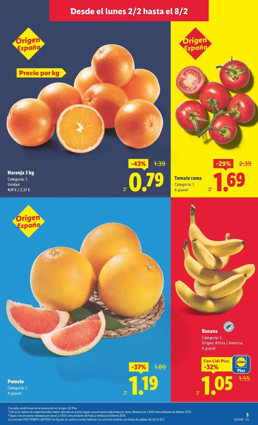 Ofertas de Lidl España de 2 a 8 febrero 2026 ofertas semanales